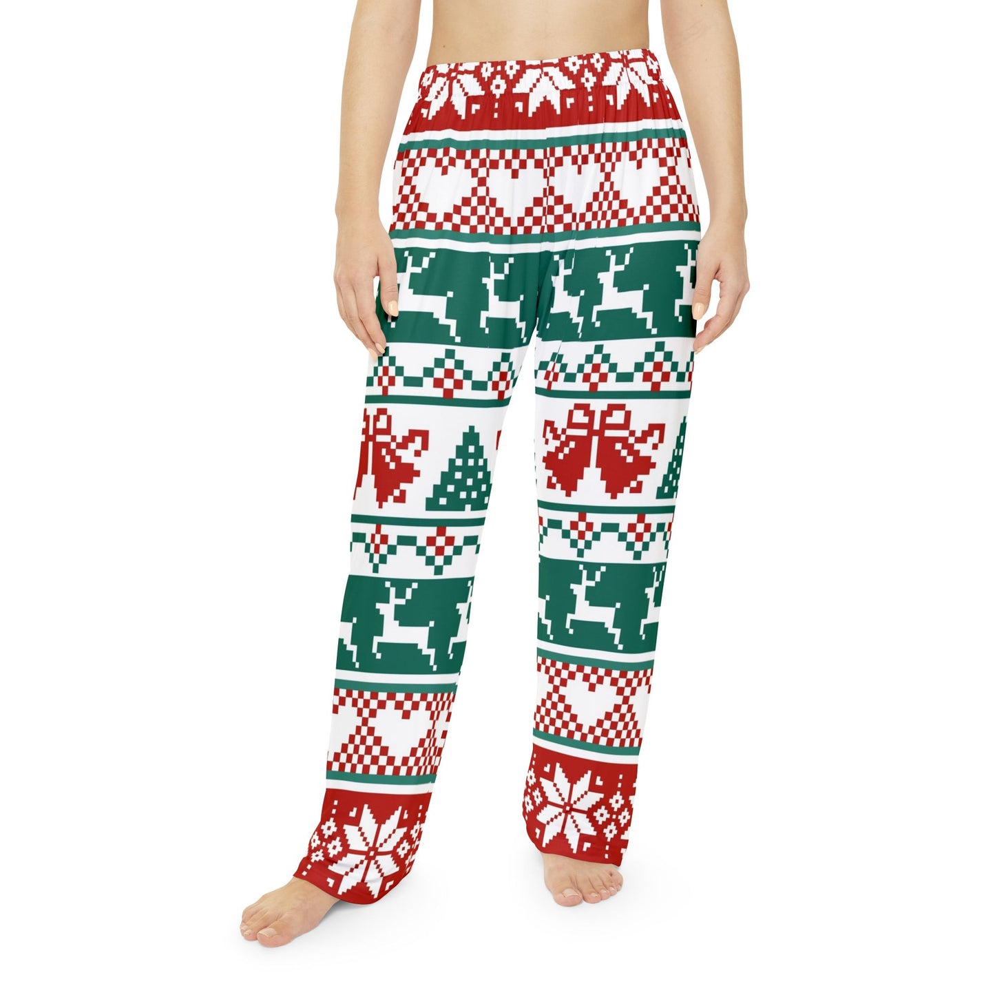 Festive Christmas Women's Pajama Pants, Cozy Holiday Loungewear, Winter Sleepwear, Comfortable Sleep Pants, Gift for Her