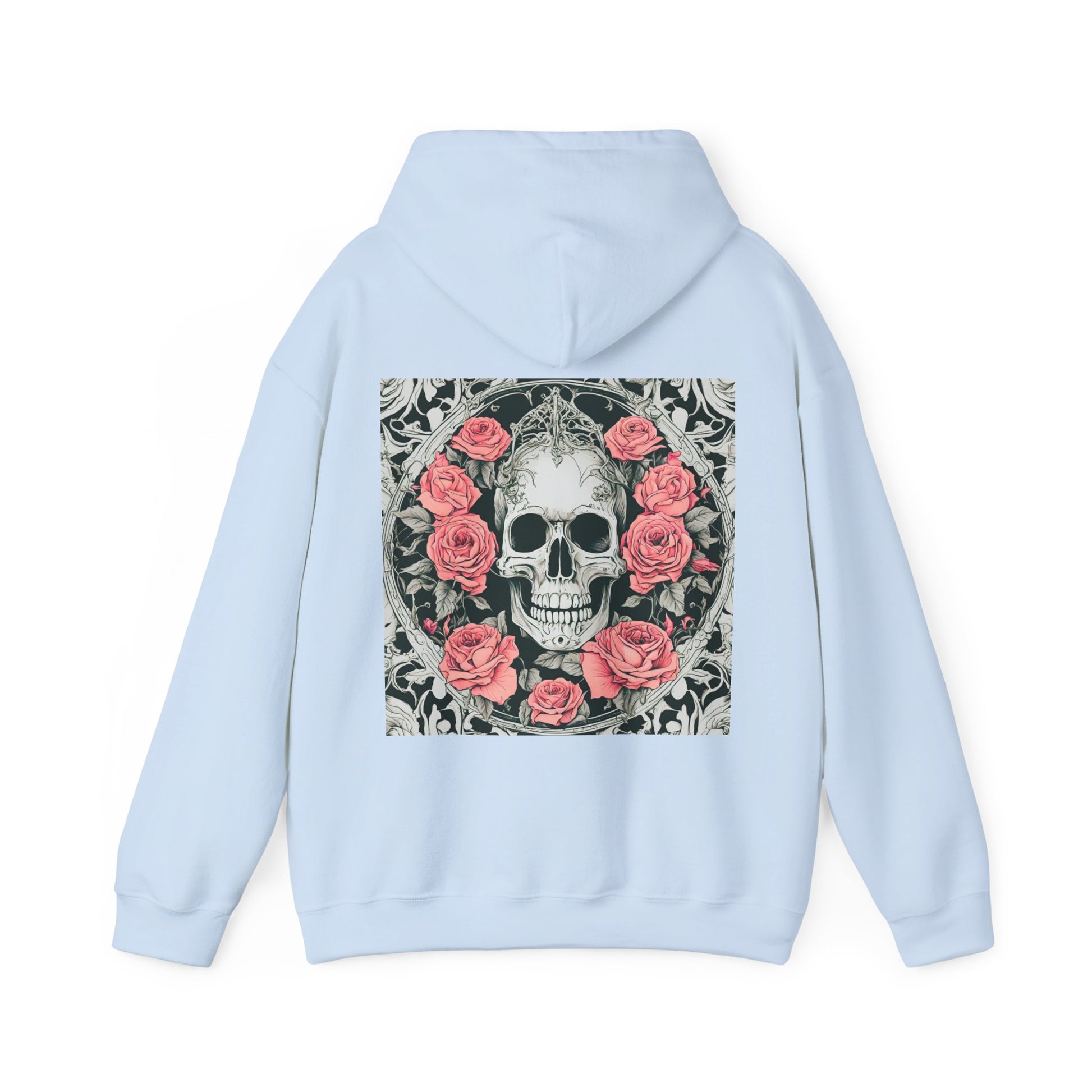 Skeletons n Roses- Unisex Heavy Blend™ Hooded Sweatshirt - aMOOsing Designs