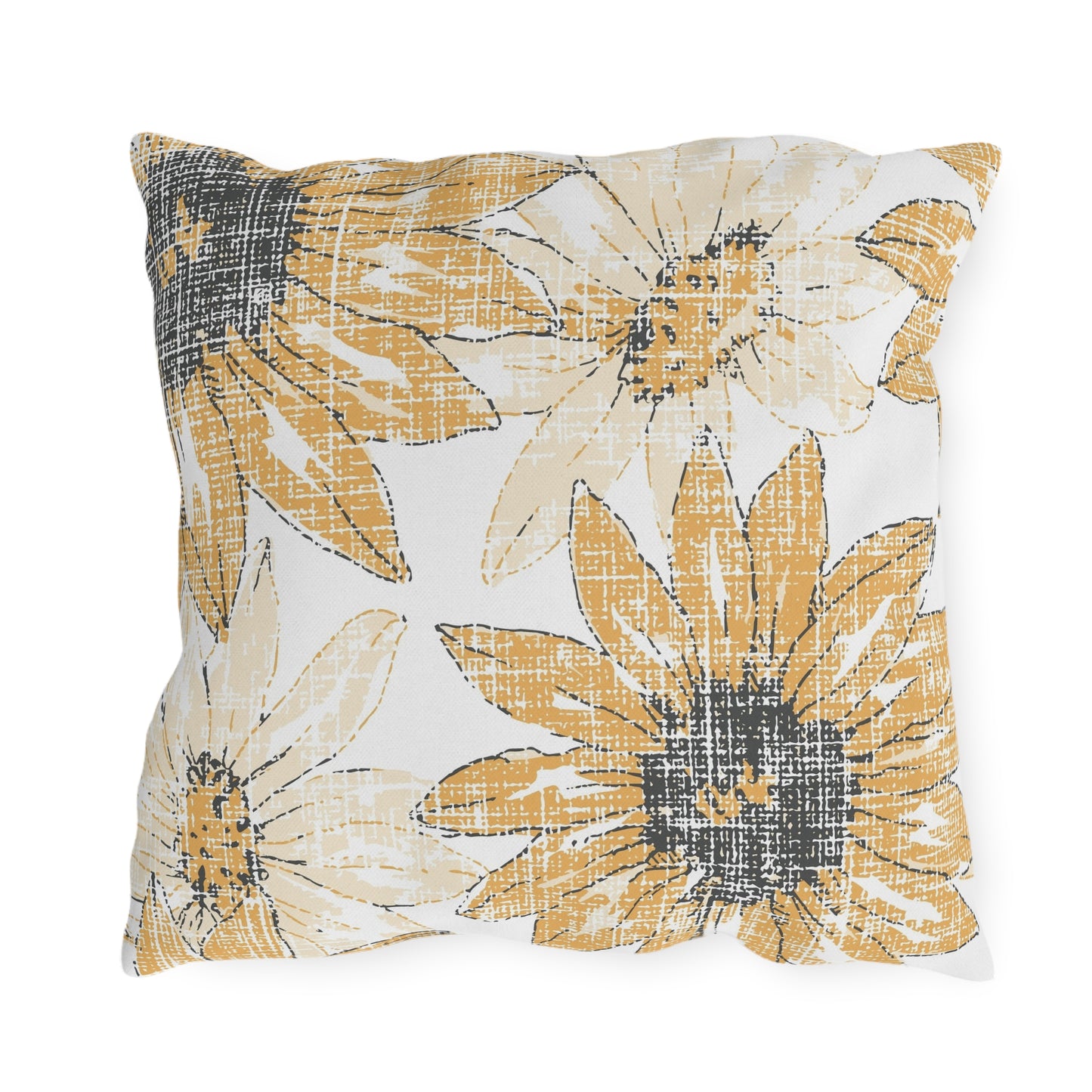 Sunflower Outdoor Pillows, Floral Patio Decor, Summer Cushions, Garden Pillow, Boho Home Accessories