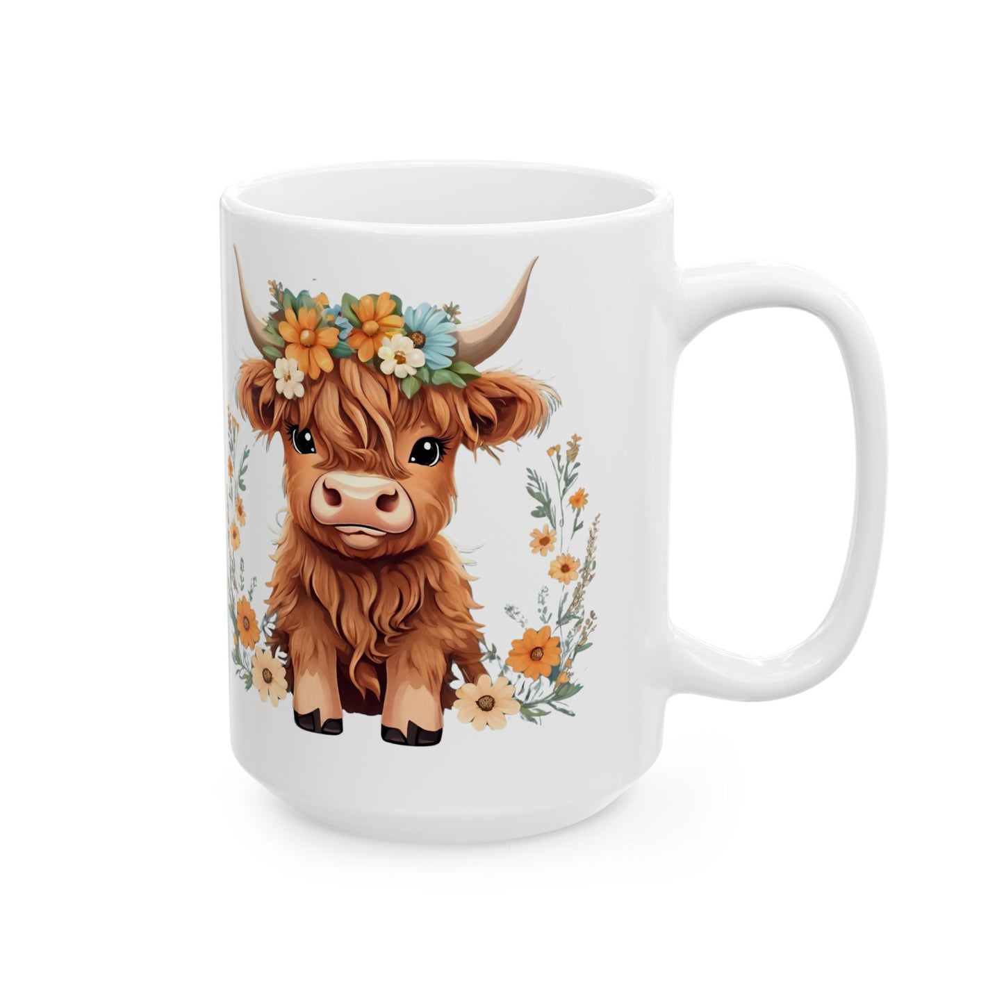 Mug - Udderly Adorable Ceramic Mug (11oz, 15oz) - aMOOsing Designs