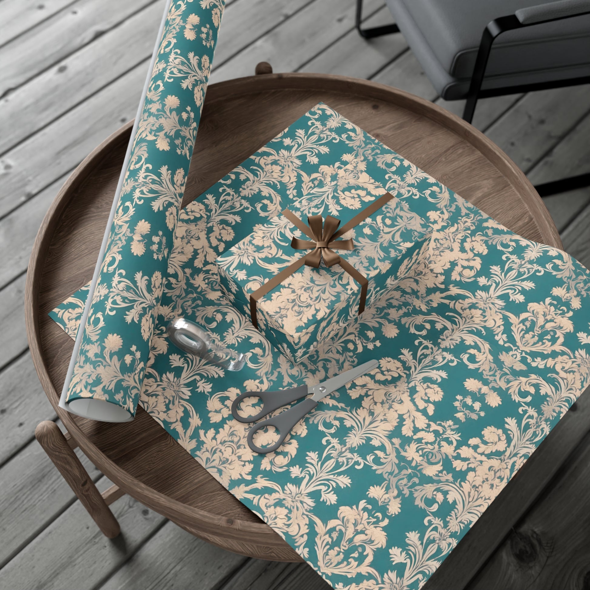 Elegant Floral Gift Wrap Papers, Artisanal Wrapping Paper for Birthdays, Weddings, Holidays, Eco-Friendly Packaging - aMOOsing Designs