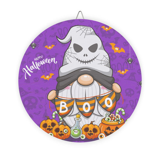 Wood Door Signs, Halloween Gnome Decor, Spooky Sign, Fall Wall Art, Rustic Halloween Decoration