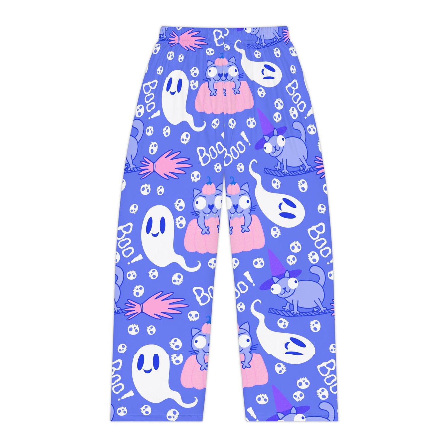 Cozy Halloween Pajama Pants, Ghosts & Cats, Cute Sleepwear, Women's Loungewear, Spooky Cat PJs, Fun Fall Gift