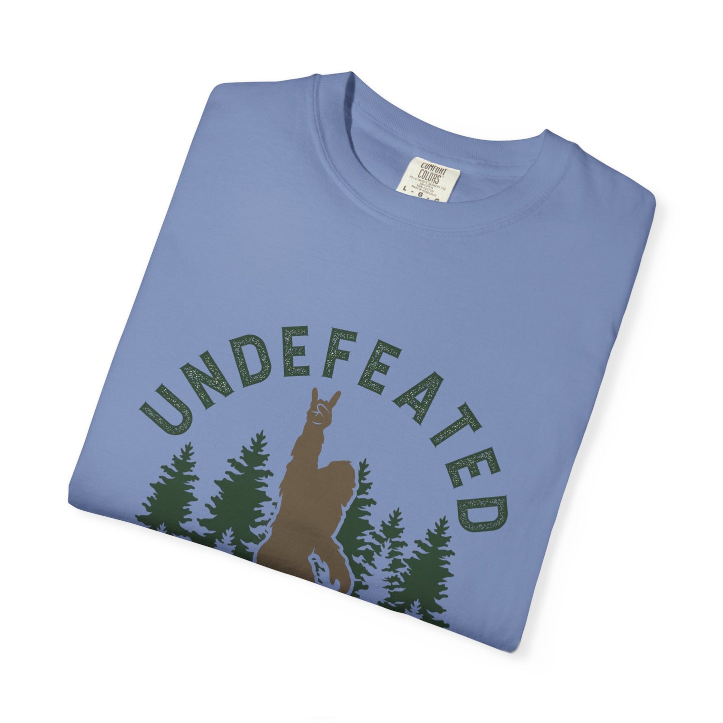 Undefeated Hide & Seek Champion T-shirt, Funny Outdoor Adventure Tee, Nature Lover Gift, Big Foot Shirt, Unisex Garment-Dyed, Adventure