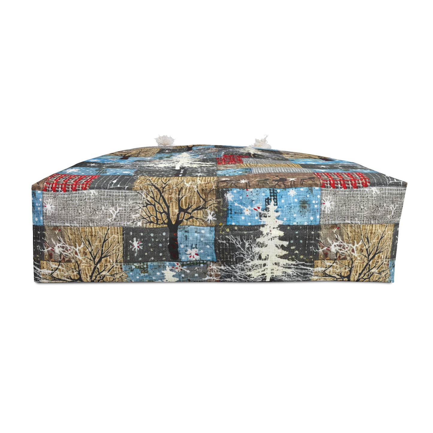 Cozy Winter Weekender Bag, Stylish Travel Tote, Holiday Shopping Bag, Patchwork Design, Perfect Gift for Adventurers