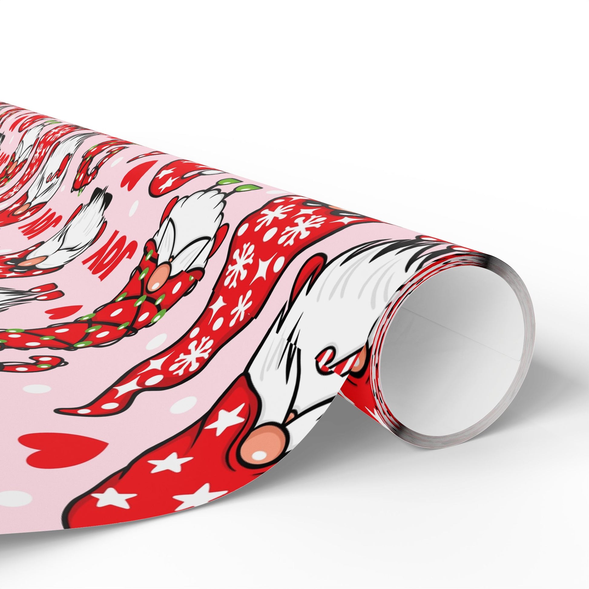 Wrapping Papers, Festive Gnomes Christmas Gift Wrap, Holiday Wrapping, Eco-Friendly Gift Packaging, Wrapping Paper Rolls, Gift Wrap Sheets, - aMOOsing Designs