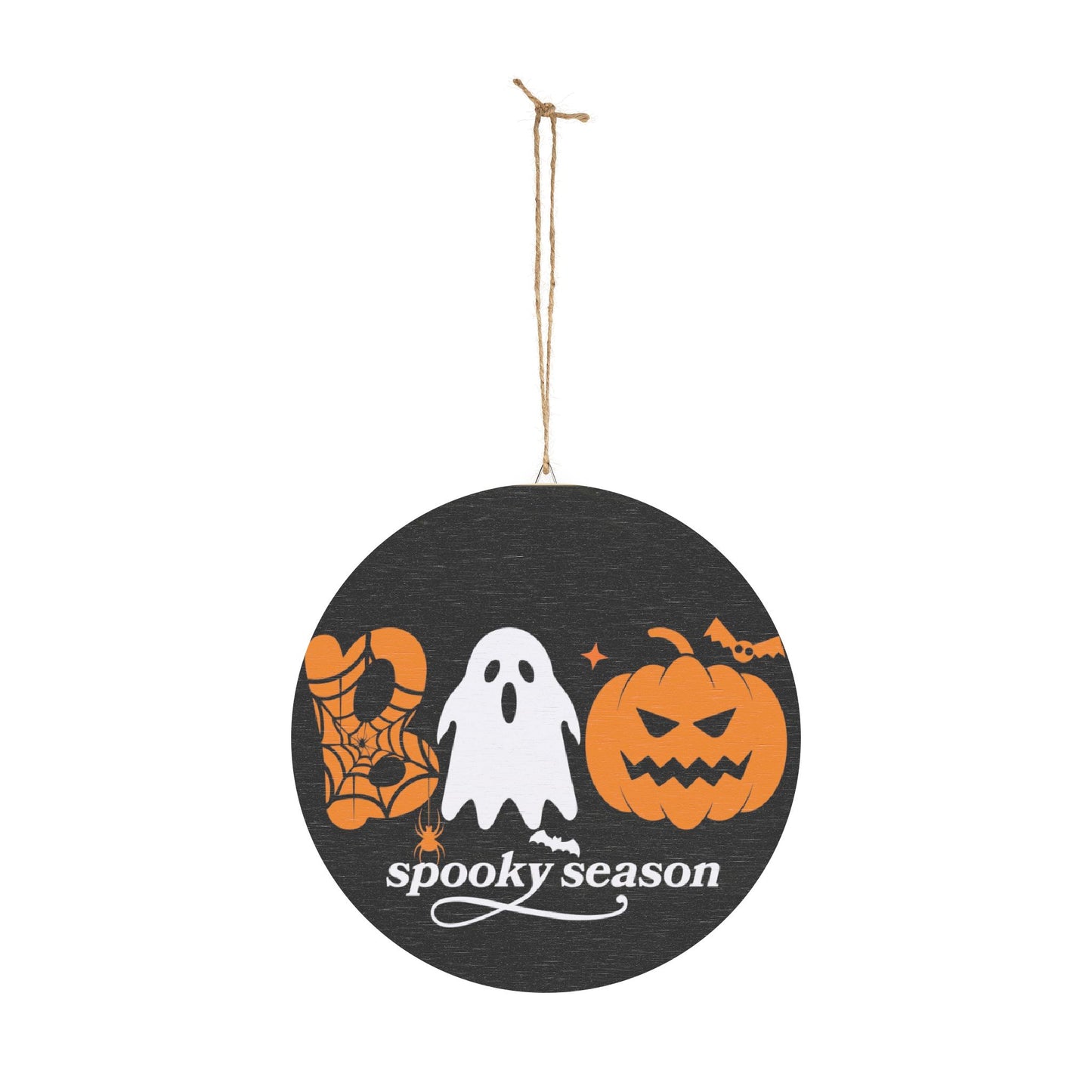Halloween Wood Signs, Spooky Season Front Door Decor, Seasonal Celebration Wall Art, Festive Holiday Home Decoration, Fall Wooden Plaques