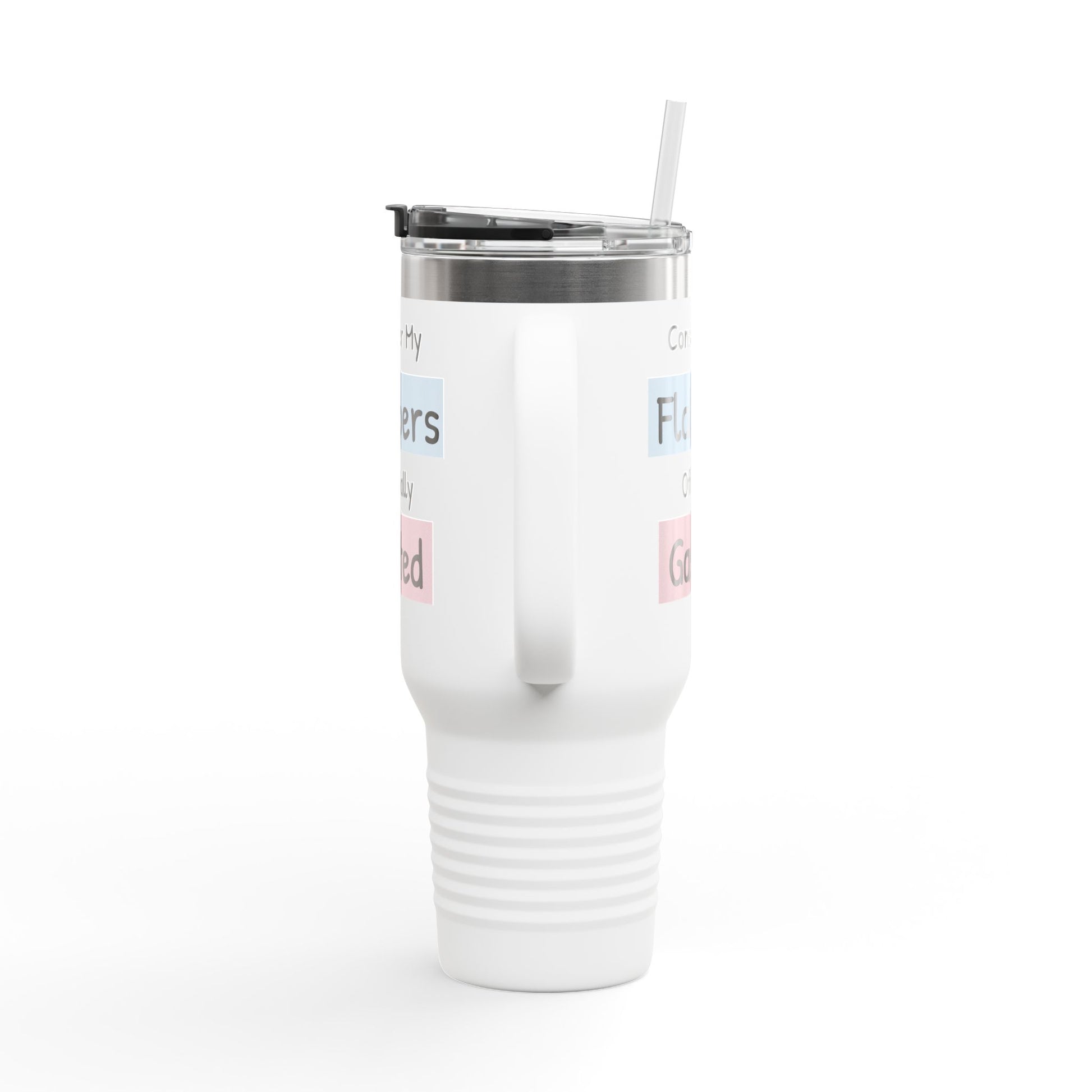 Funny Insulated Travel Mug - 40oz 'Consider My Flabbers Officially Gasted' - aMOOsing Designs
