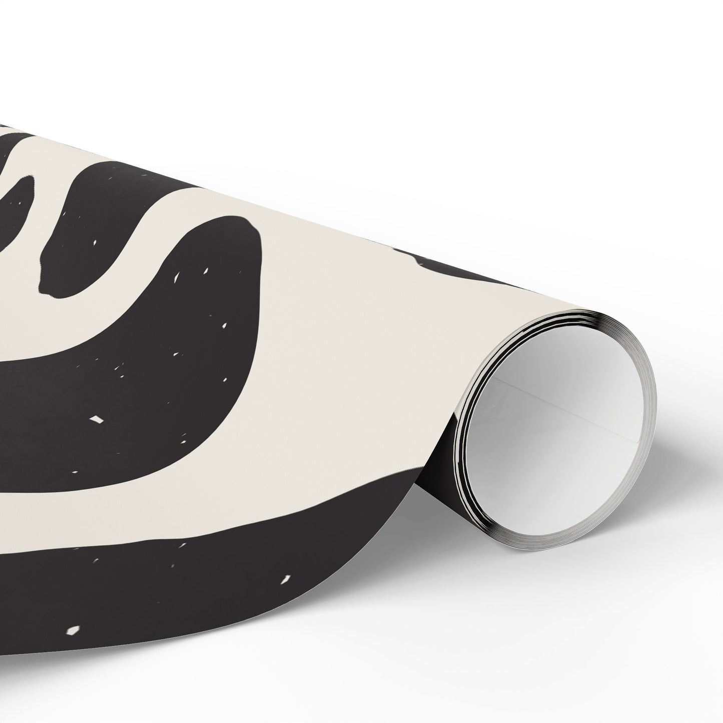 Chic Cow Print Wrapping Paper, Modern Gift Wrap, Stylish Packaging, Unique Black and White Design, Eco-Friendly Decorative - aMOOsing Designs