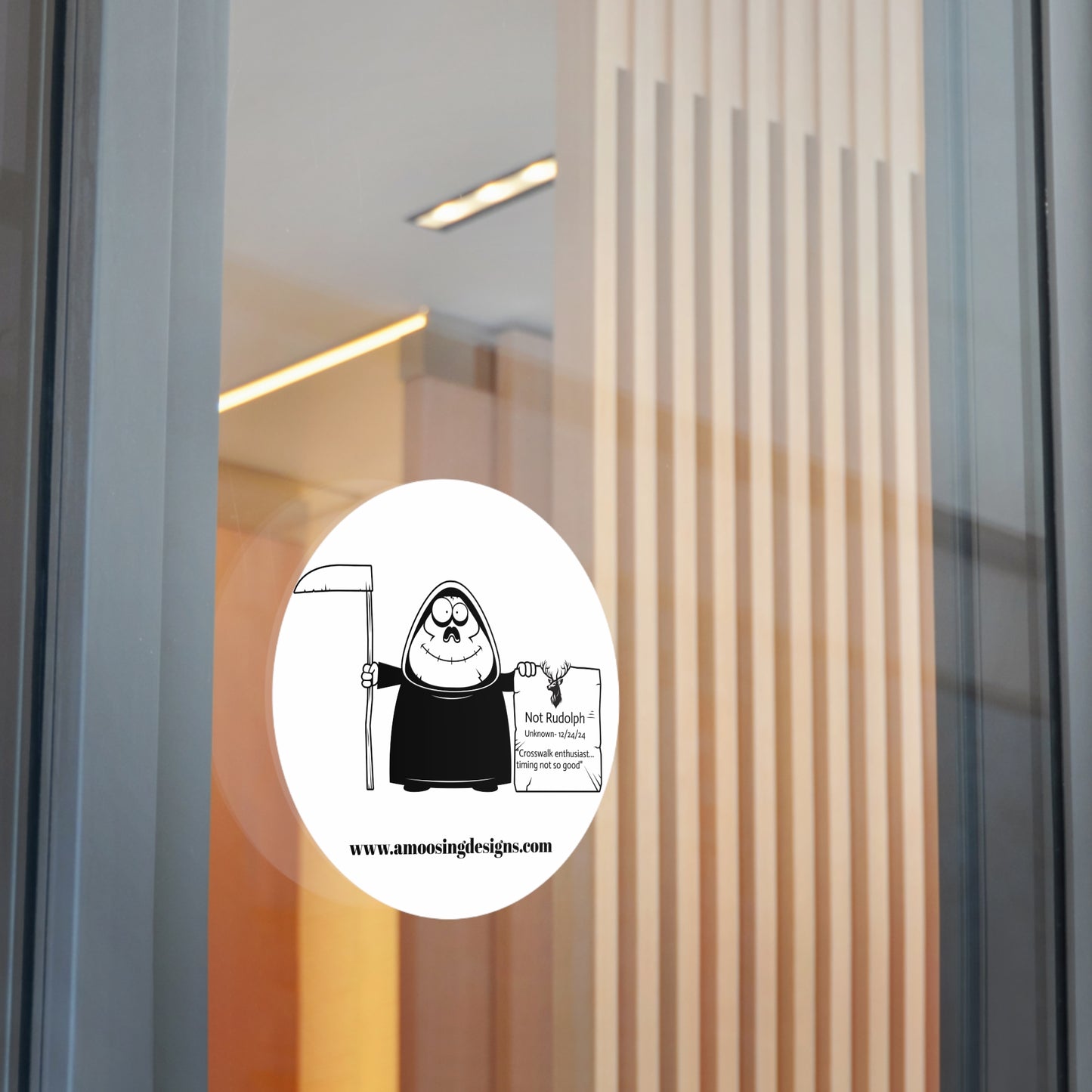 Funny Round Vinyl Stickers, Perfect for Gifts, Holiday Decorations, Party Favors, Humor, and Custom Decor