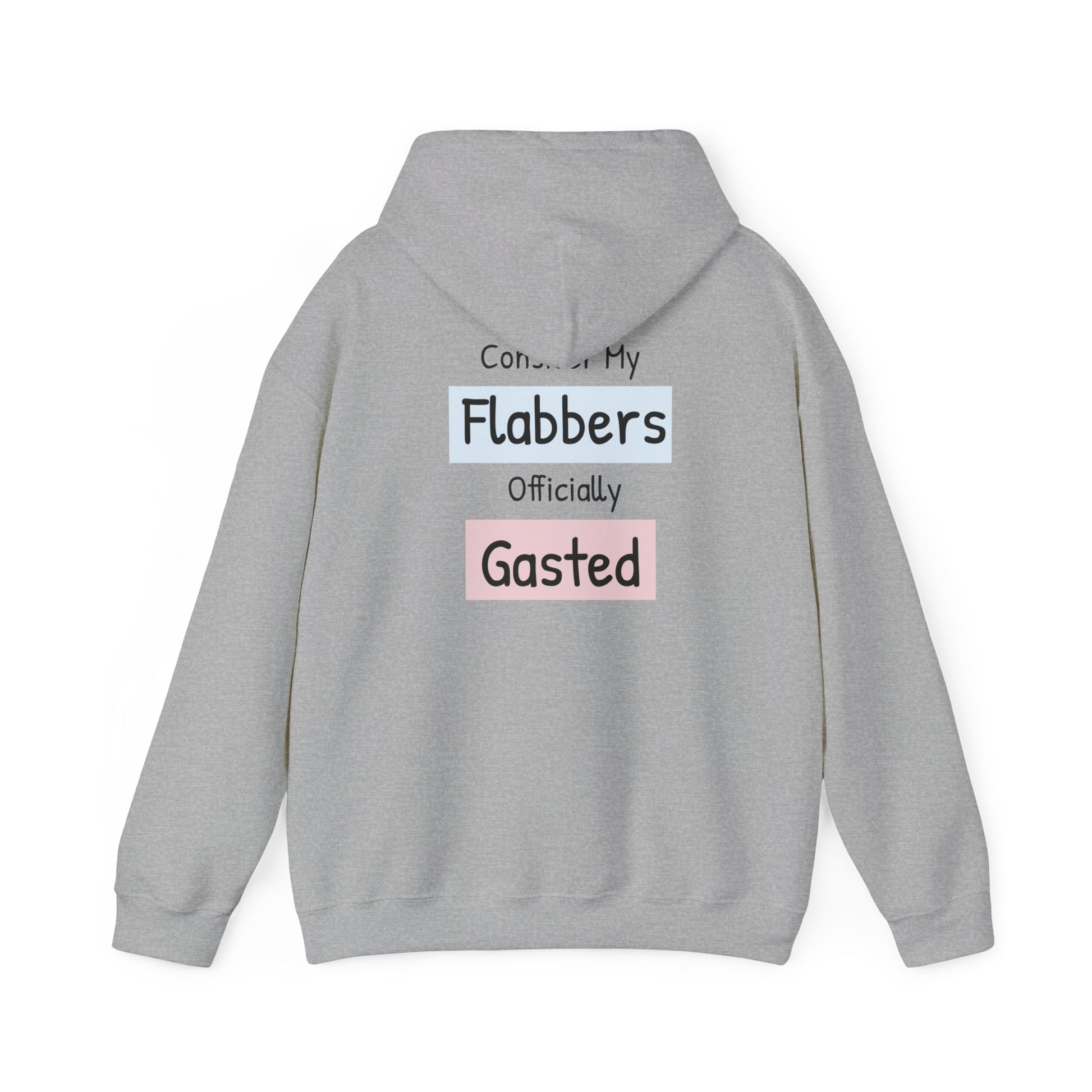 Funny Unisex Hoodie: 'Consider My Flabbers Officially Gasted' - aMOOsing Designs