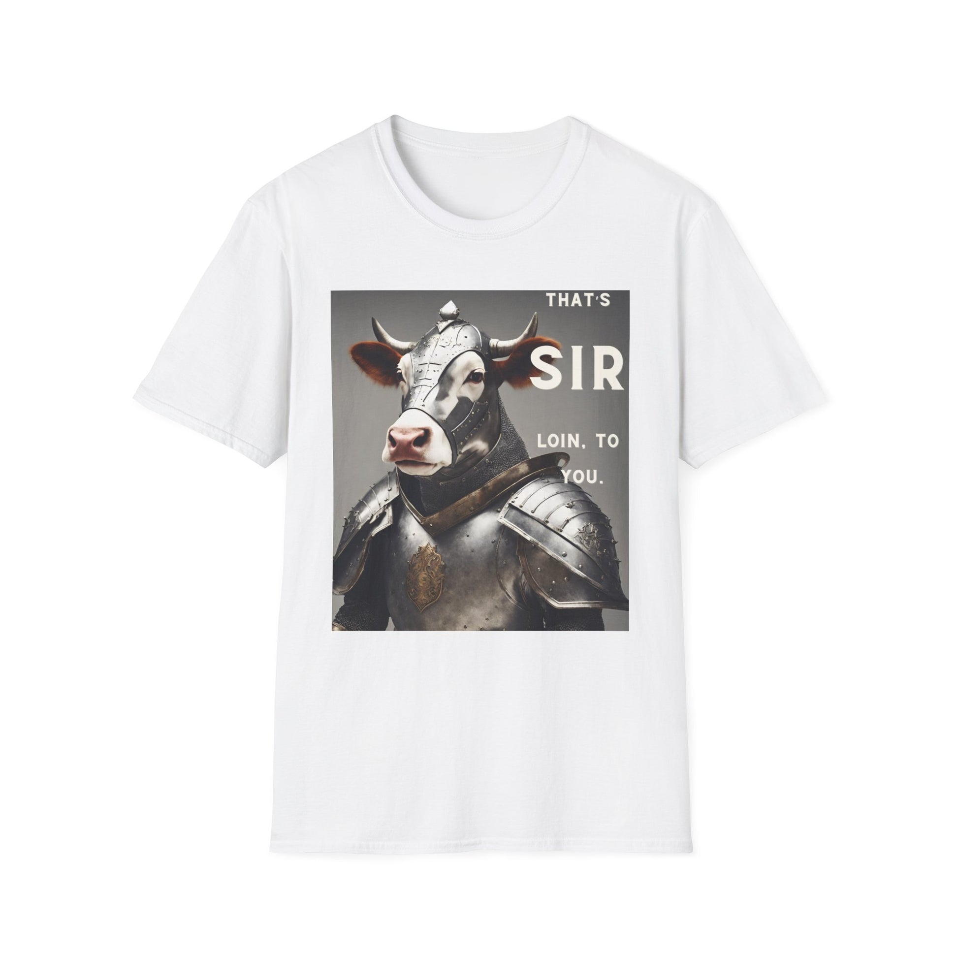 SIR Loin- Unisex Softstyle T-Shirt - aMOOsing Designs