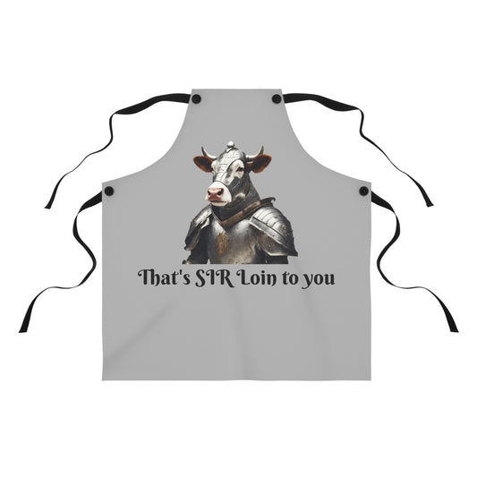 "Sir Loin Cooking Apron – The Noble Knight of the Grill!" 🐄⚔️🔥