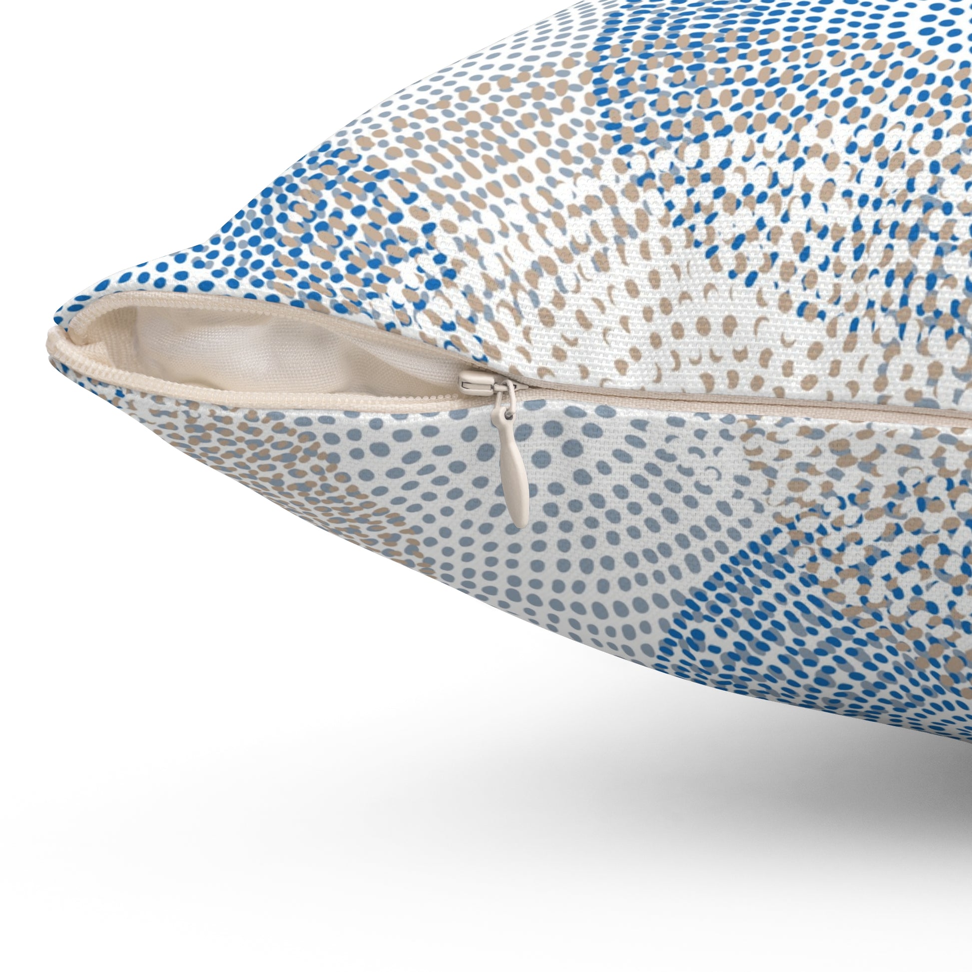 Abstract Blue Circle Pillow, Cozy Home Decor, Throw Pillow for Living Room, Bedroom Accent, Modern Cushion Cover, Unique Gift - aMOOsing Designs