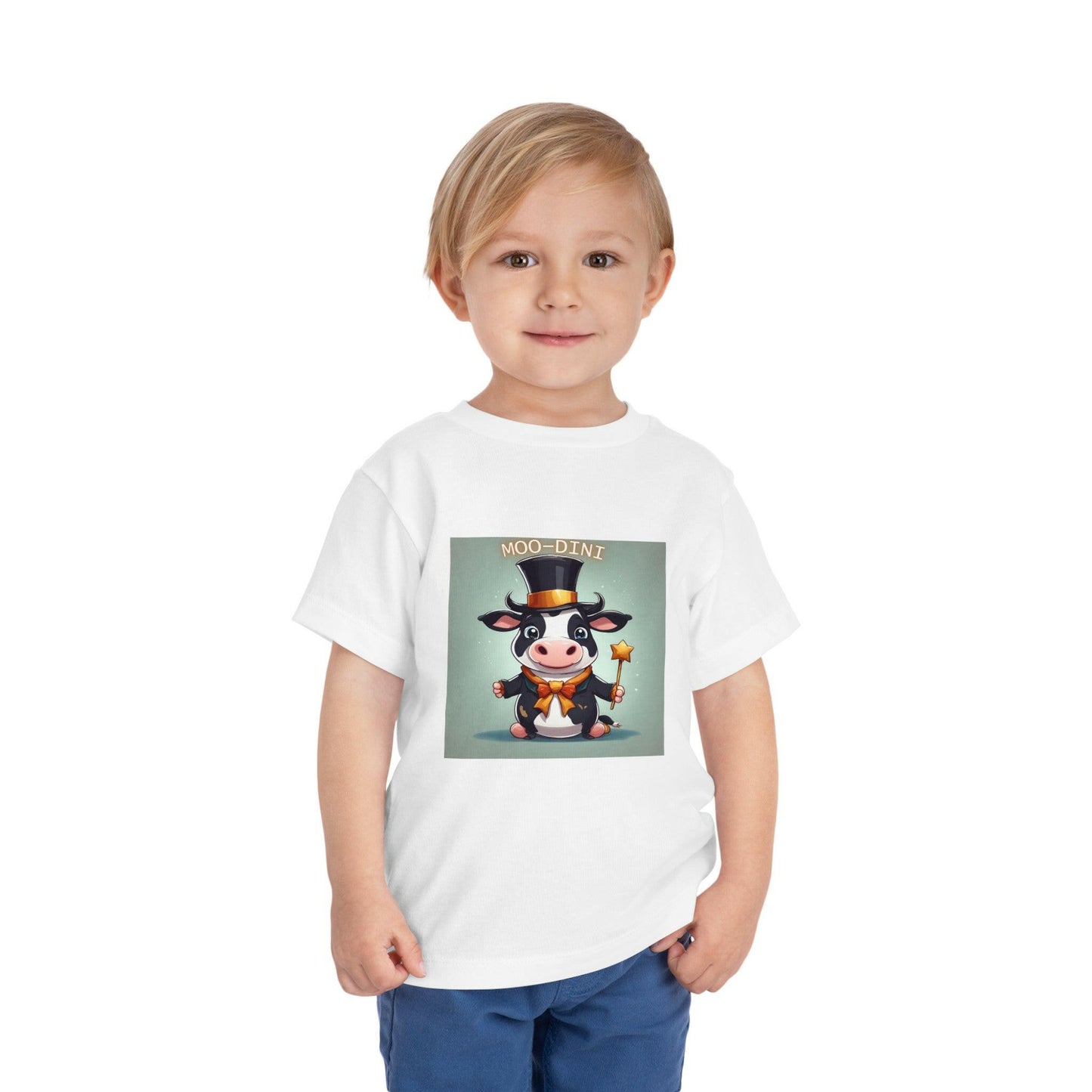 MOO-dini- Toddler Short Sleeve Tee.