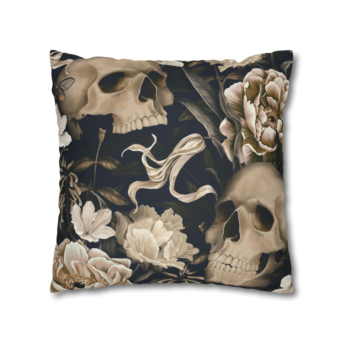 Gothic Floral Skull Pillowcase - Cozy Home Decor, Halloween Accessories, Dark Aesthetic Gifts, Gothic Style Pillow Cover, Unique [...]