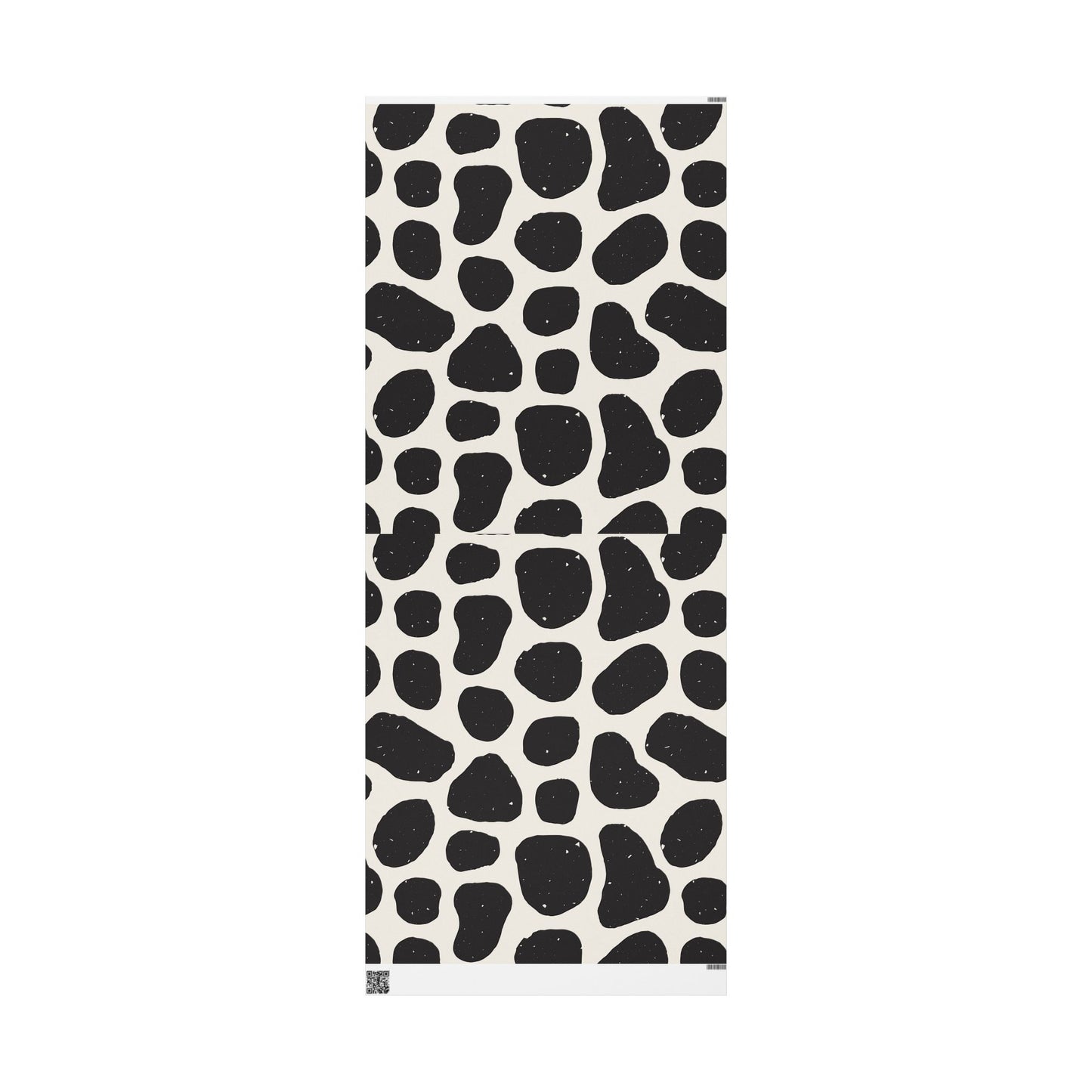 Chic Cow Print Wrapping Paper, Modern Gift Wrap, Stylish Packaging, Unique Black and White Design, Eco-Friendly Decorative - aMOOsing Designs