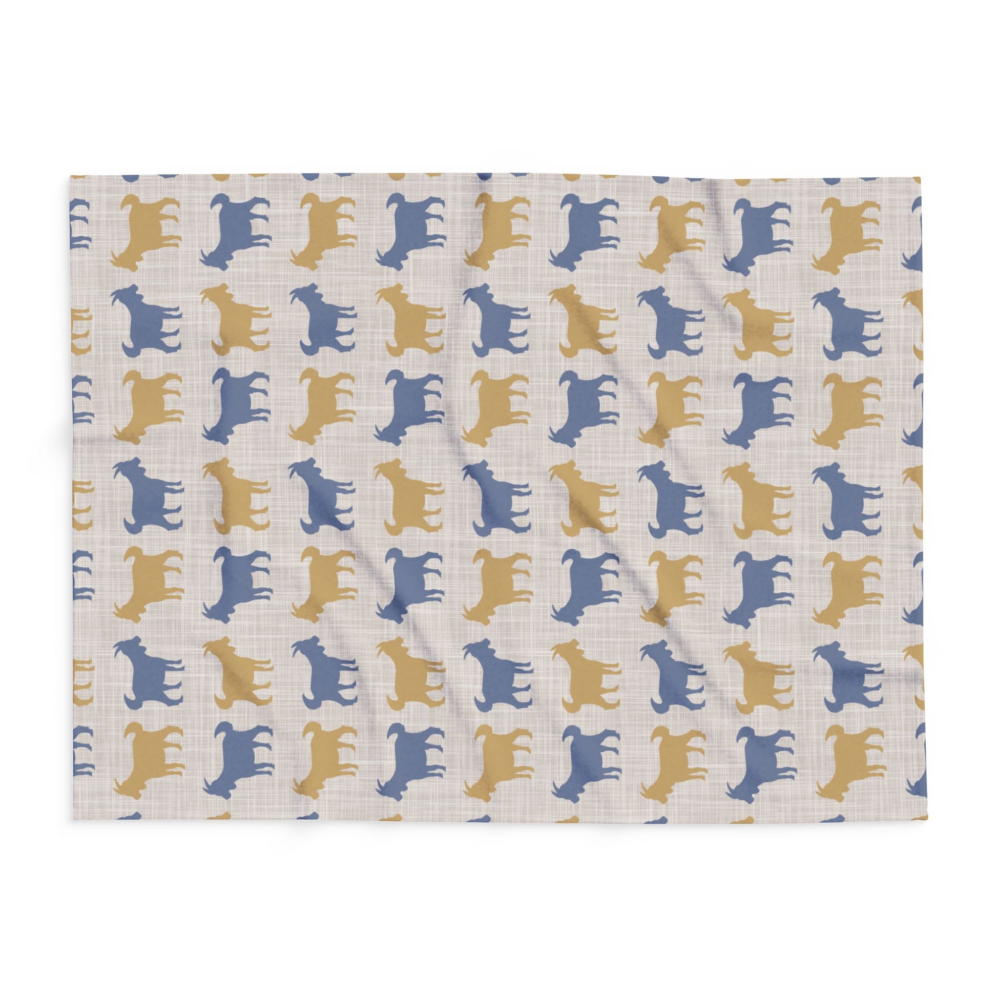 Fleece Blanket, Cozy Goats-Themed Arctic Throw, Bedding Decor, Gift for Animal Lovers, Home Accessory - aMOOsing Designs