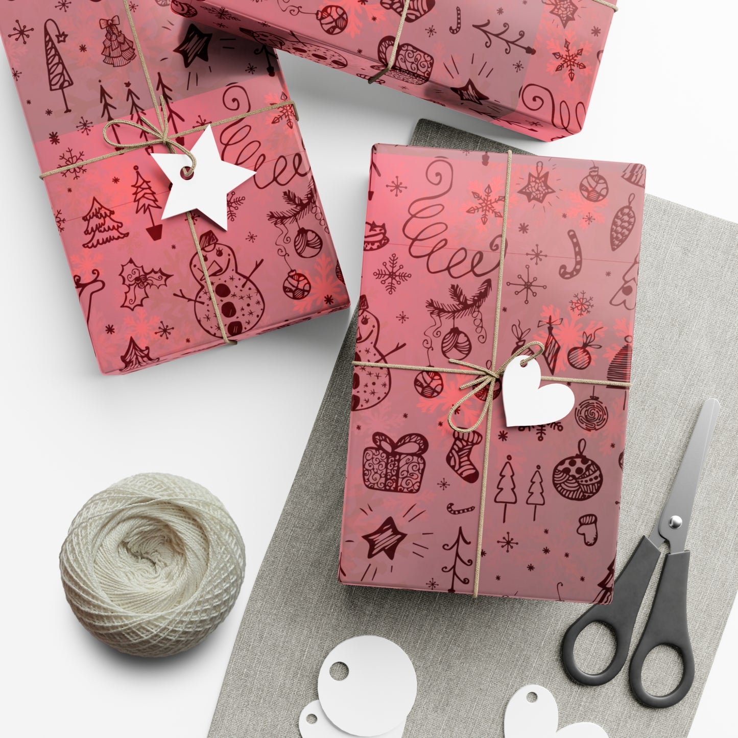 Festive Holiday Gift Wrap Paper - Cute Christmas Patterns for All Occasions - aMOOsing Designs