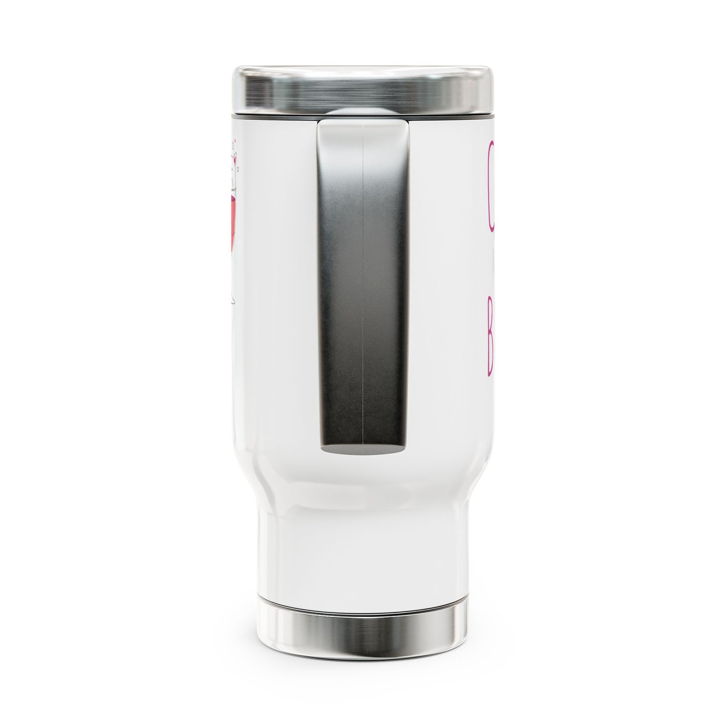 Travel Mug - Cute but Broken Stainless Steel, 14oz - aMOOsing Designs