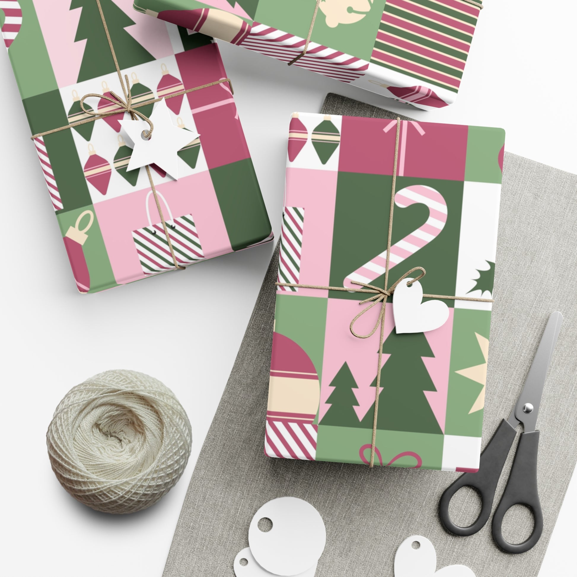 Festive Holiday Gift Wrap Papers - Christmas Patterns for Joyful Gifting - aMOOsing Designs
