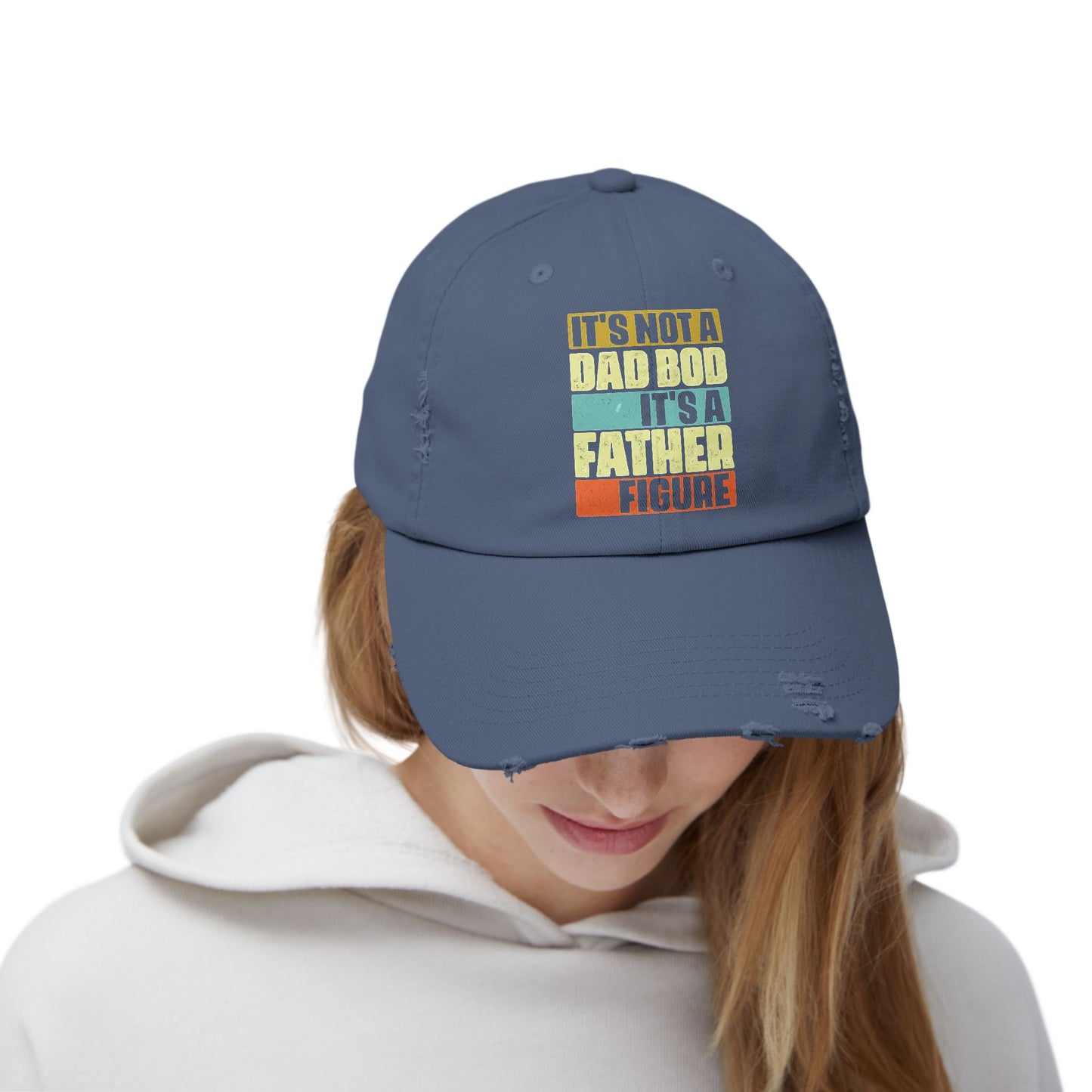 Fun Distressed Cap - It's Not a Dad Bod, It's a Fathered Figure, Trendy Gift for Dads, Casual Adventure Hat, Father's Day Gift, [...]
