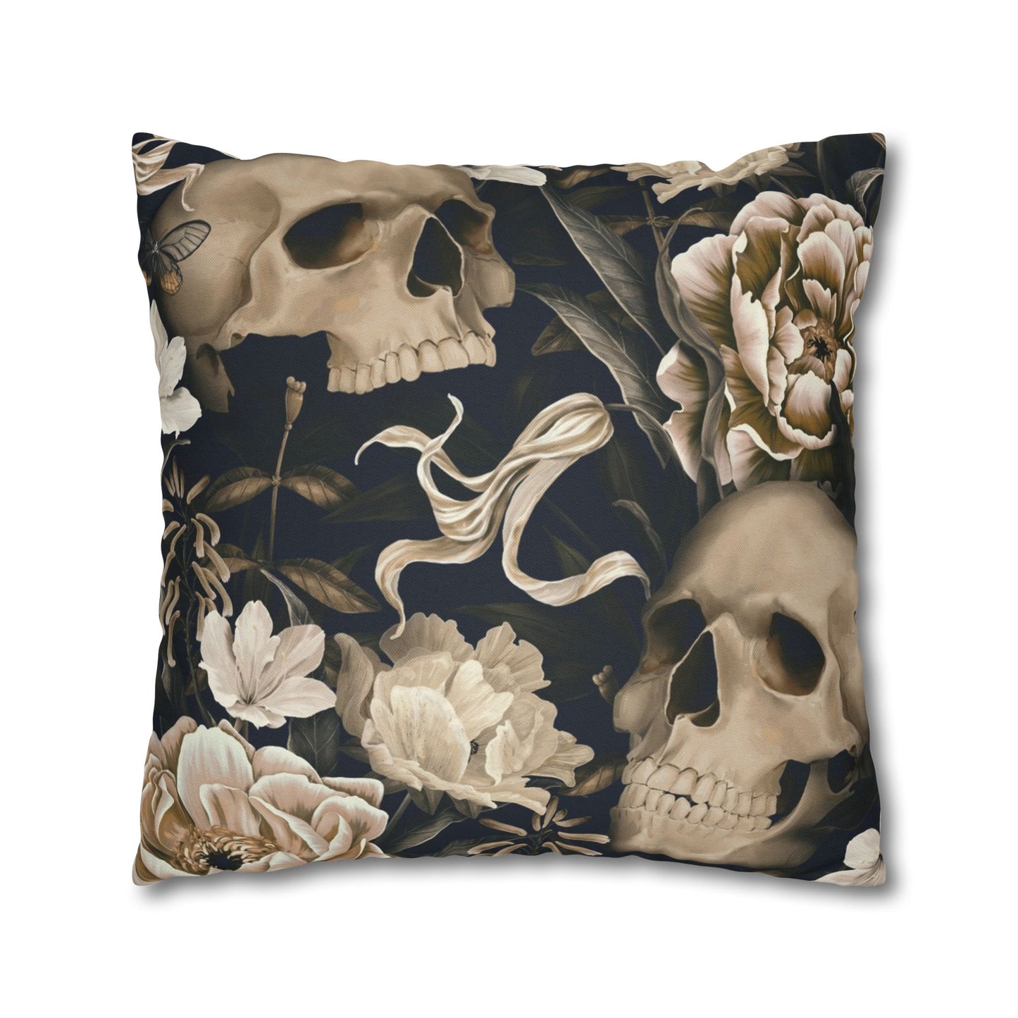 Gothic Floral Skull Pillowcase - Cozy Home Decor, Halloween Accessories, Dark Aesthetic Gifts, Gothic Style Pillow Cover, Unique [...]
