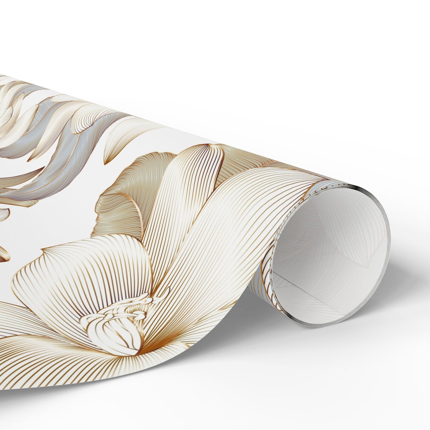 Elegant Floral Wrapping Paper, Gift Wrap for Special Occasions, Eco-Friendly Gift Wrapping, Wedding, Birthday, Christmas - aMOOsing Designs