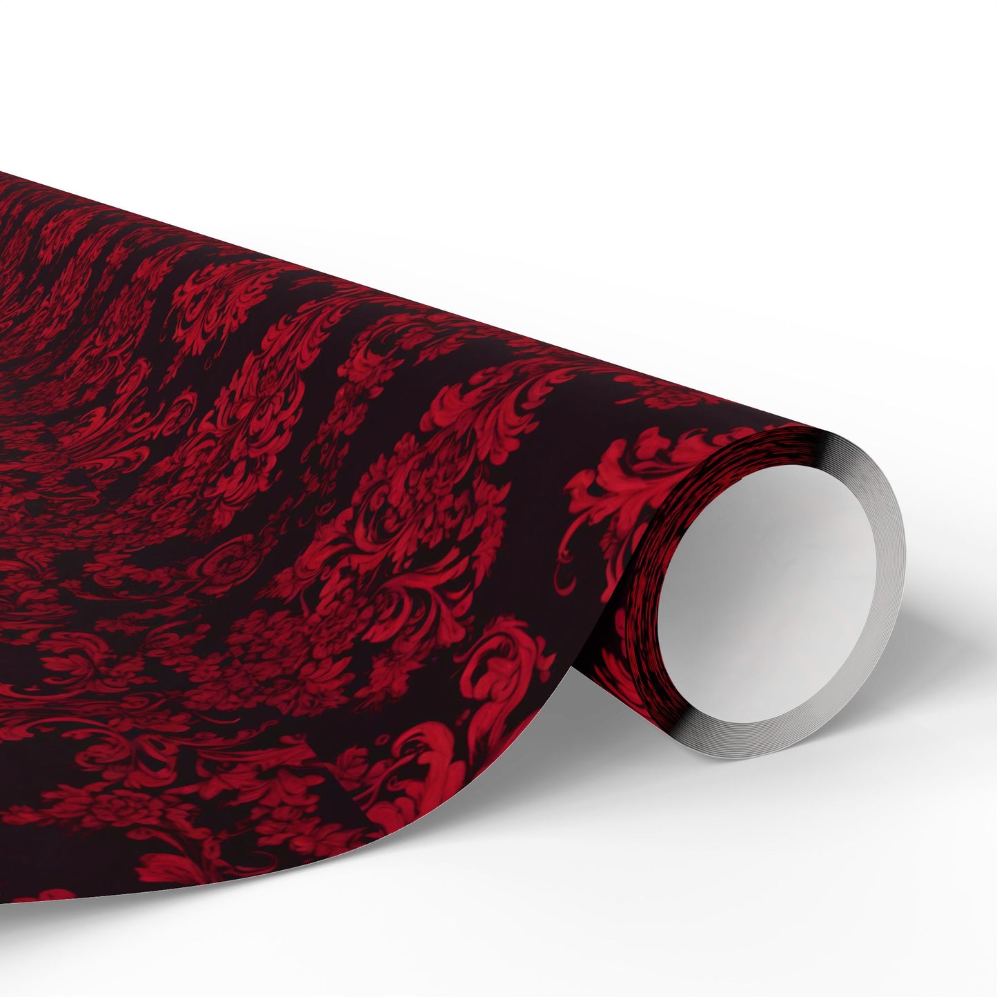 Luxurious Red Damask Wrapping Paper – A Romantic Touch for Weddings, Holidays & Grand Celebrations