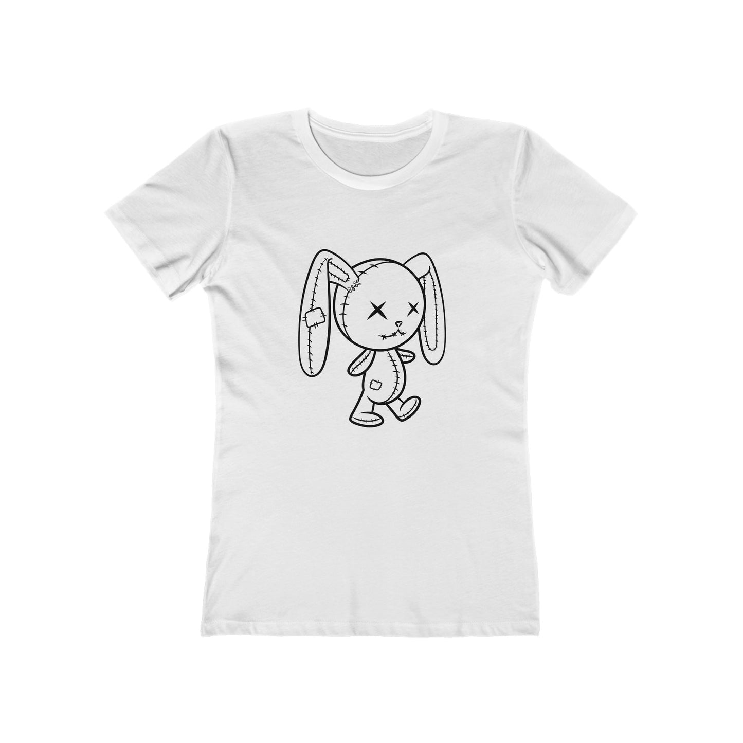 Cute Zombie Bunny Graphic Tee for Women, Casual Outfit