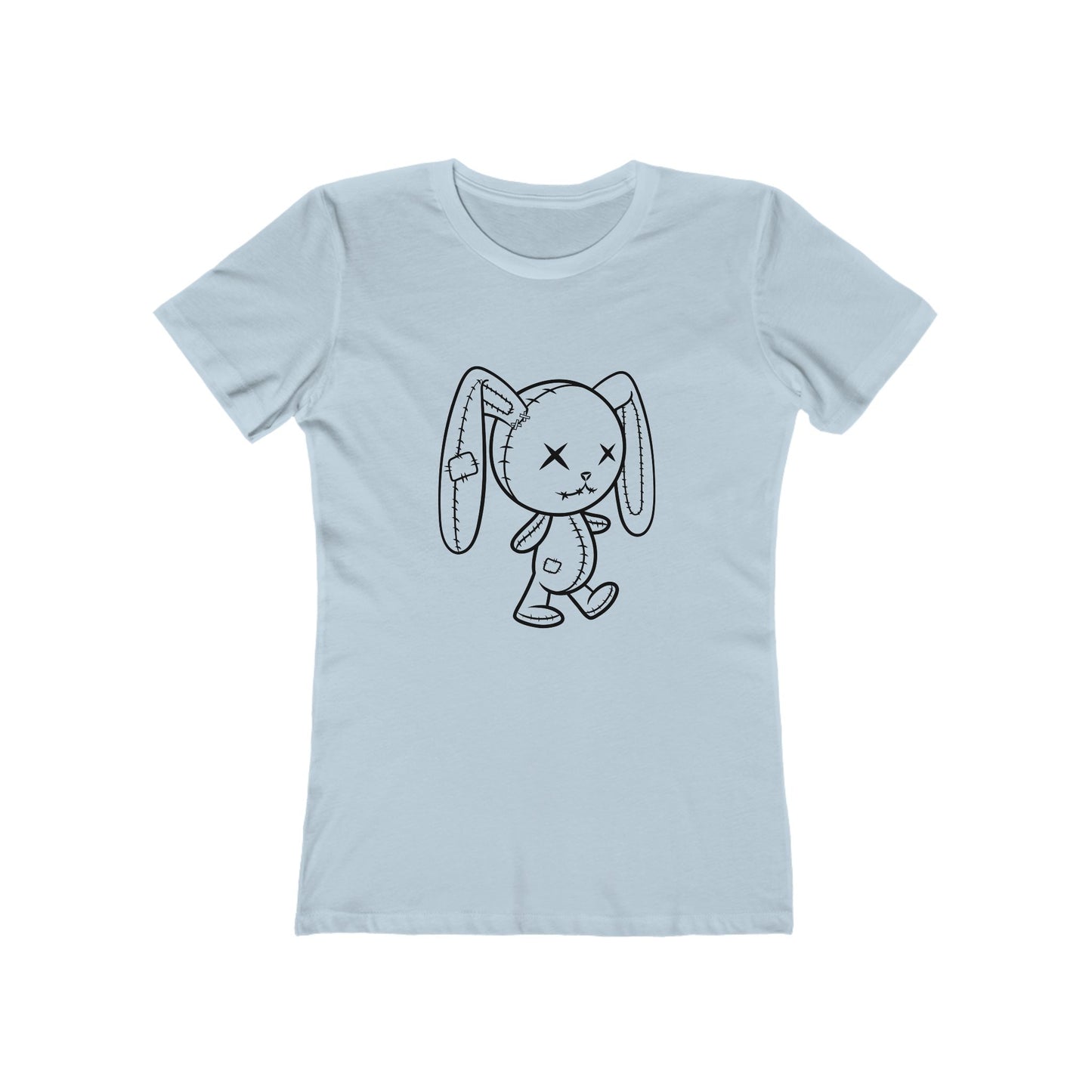 Cute Zombie Bunny Graphic Tee for Women, Casual Outfit