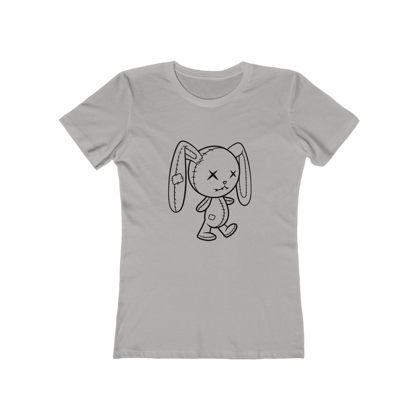Cute Zombie Bunny Graphic Tee for Women, Casual Outfit