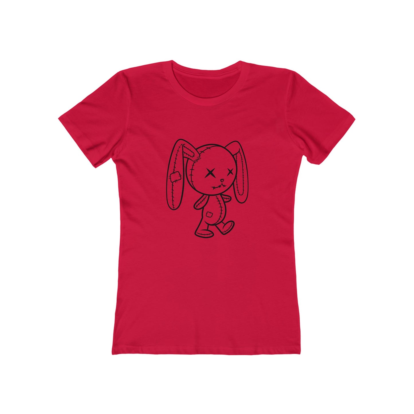 Cute Zombie Bunny Graphic Tee for Women, Casual Outfit