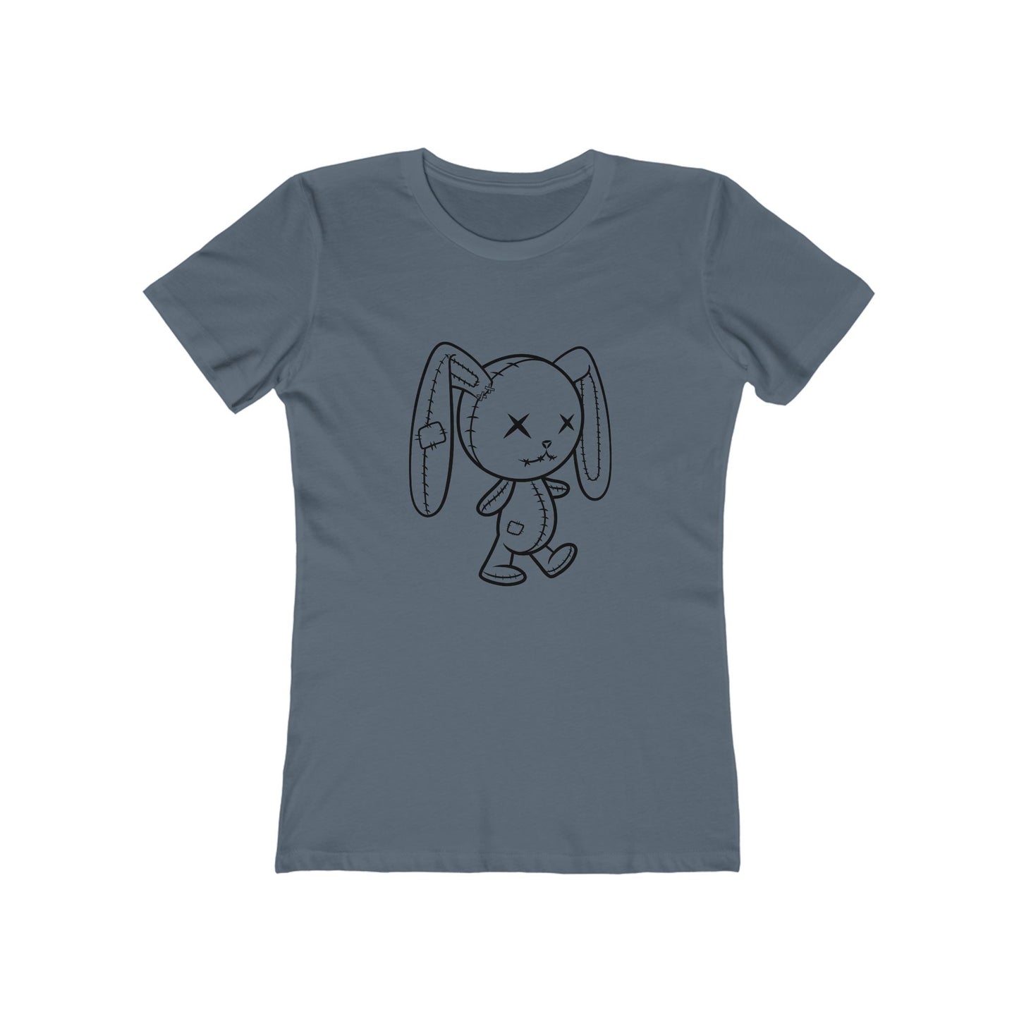 Cute Zombie Bunny Graphic Tee for Women, Casual Outfit