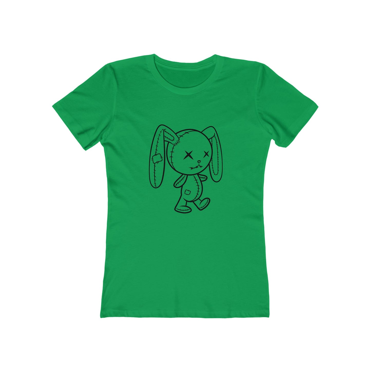 Cute Zombie Bunny Graphic Tee for Women, Casual Outfit