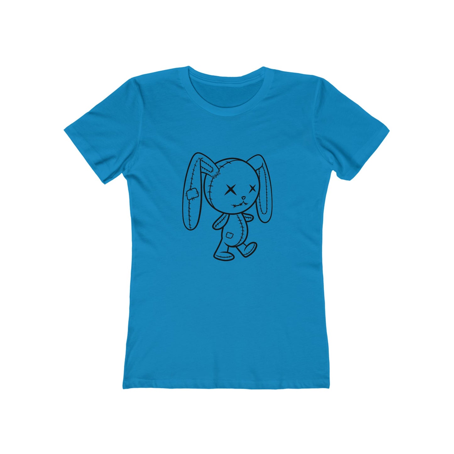 Cute Zombie Bunny Graphic Tee for Women, Casual Outfit