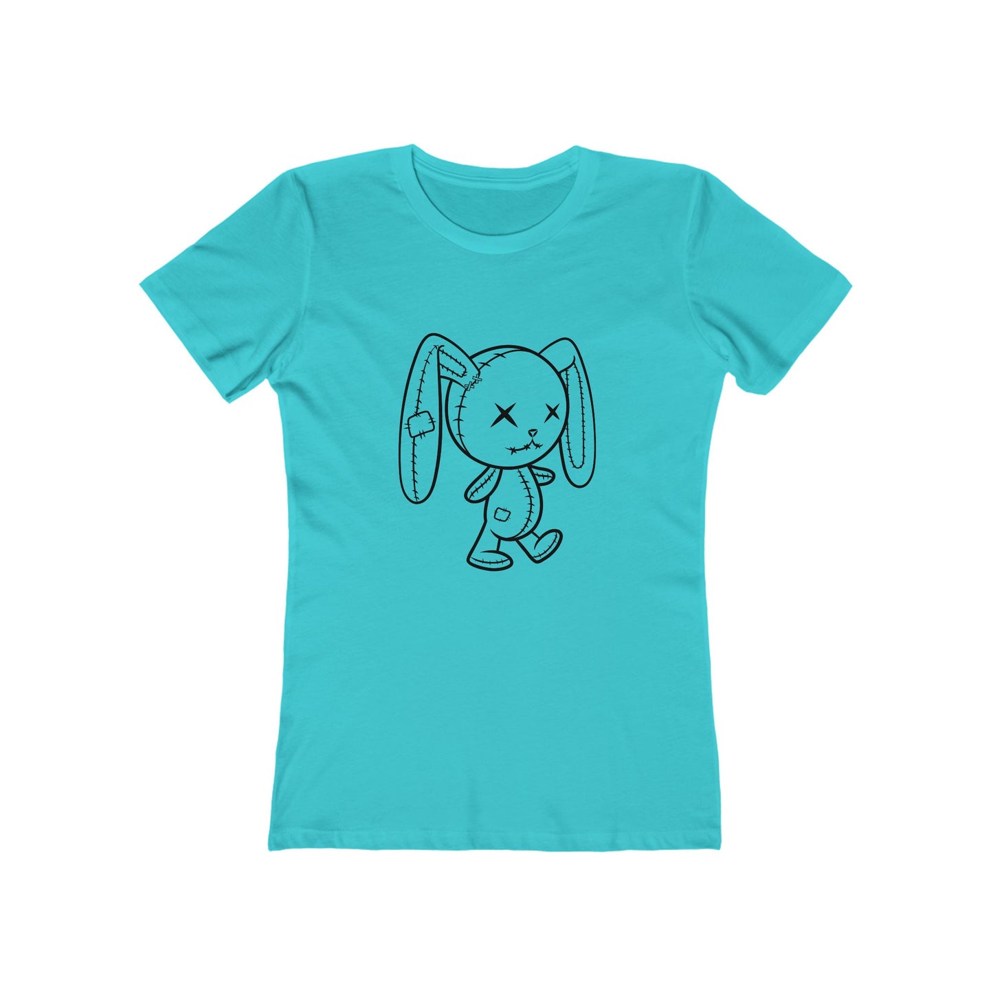 Cute Zombie Bunny Graphic Tee for Women, Casual Outfit