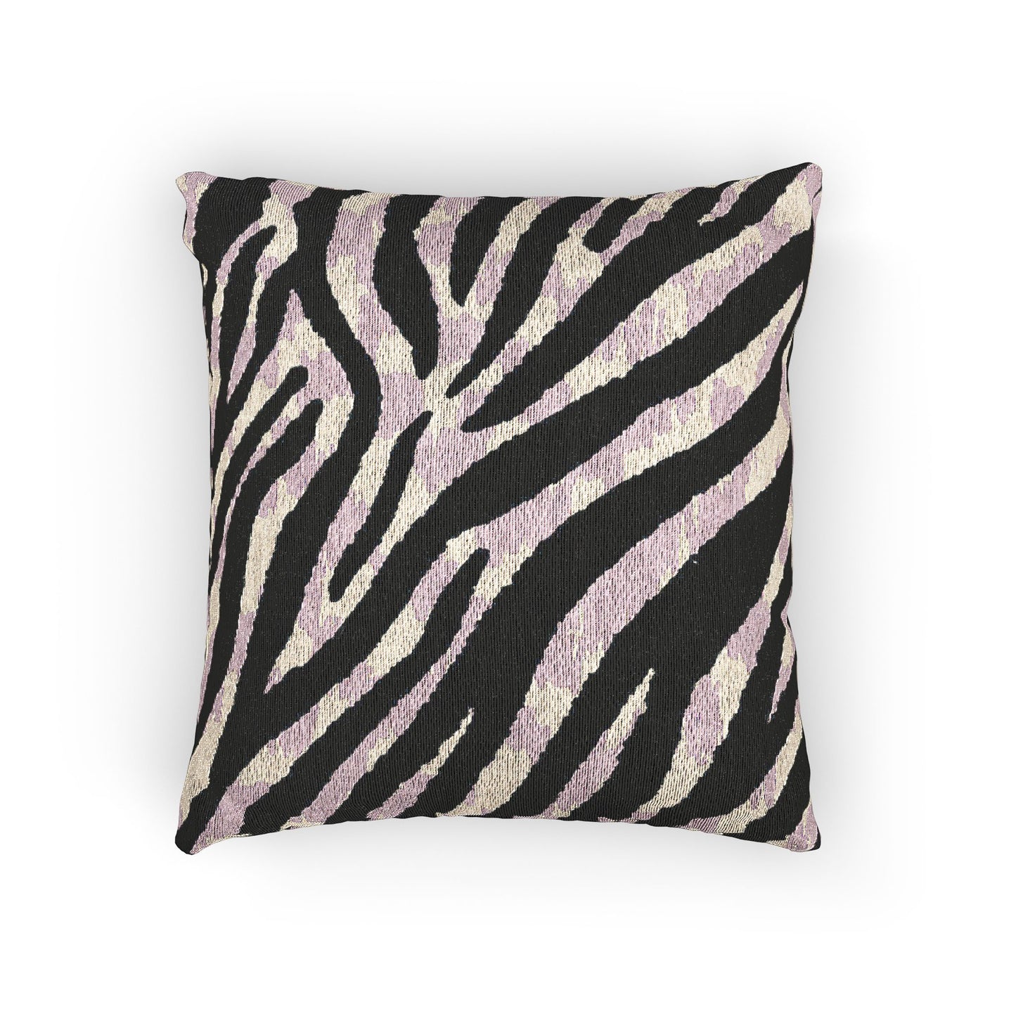 Zebra Print Woven Pillow, Stylish Decor, Modern Home Accents, Animal Print Cushion, Boho Chic Throw Pillow, Living Room Pillow