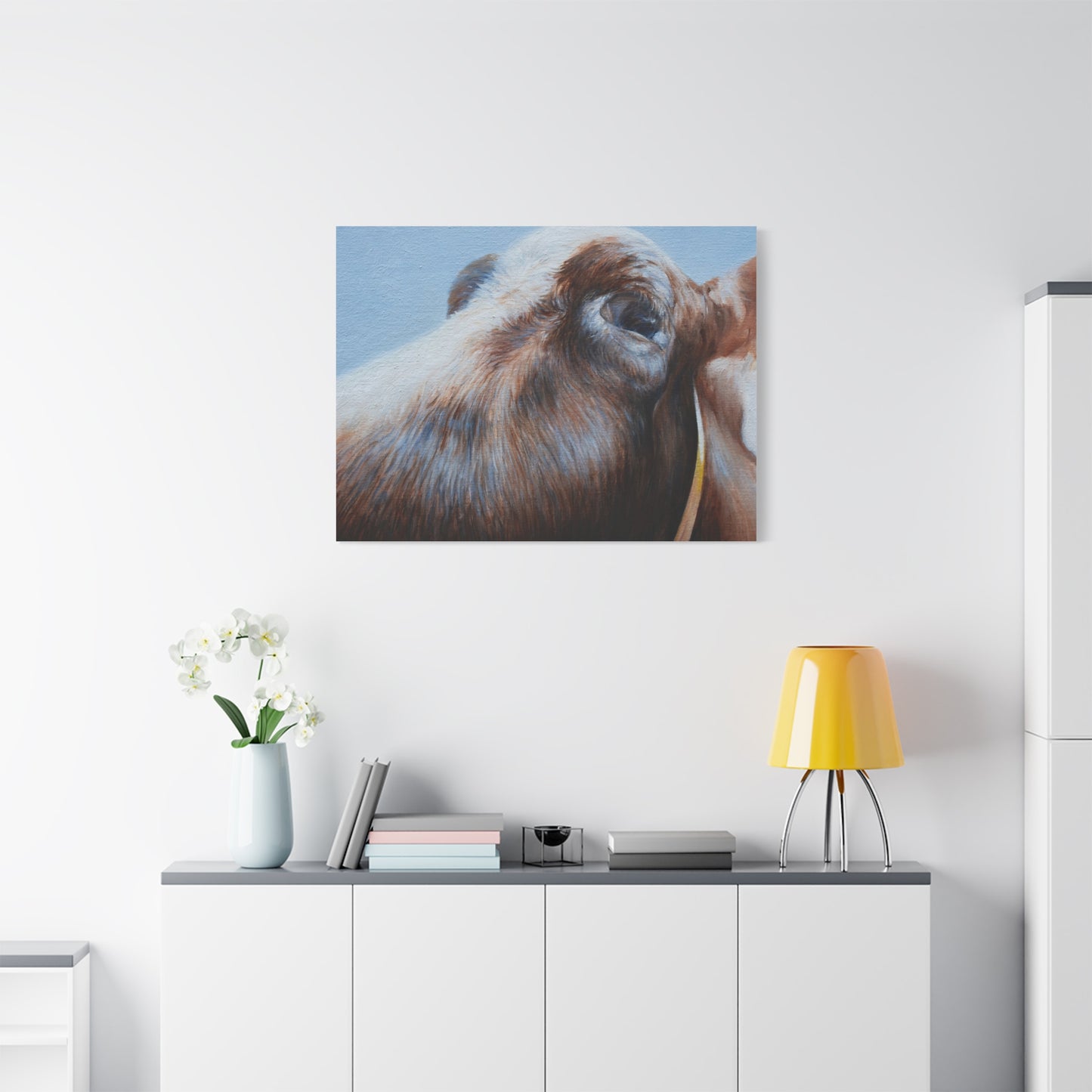 Farmhouse Chic Cow Art Canvas - Perfect for Country Decor - aMOOsing Designs