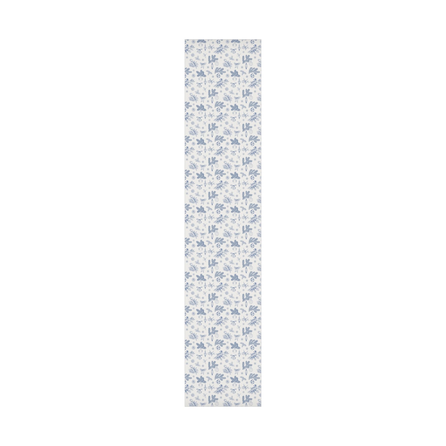 Elegant Winter Gift Wrap Paper – Blue Botanical Design for Holiday Gifting - aMOOsing Designs