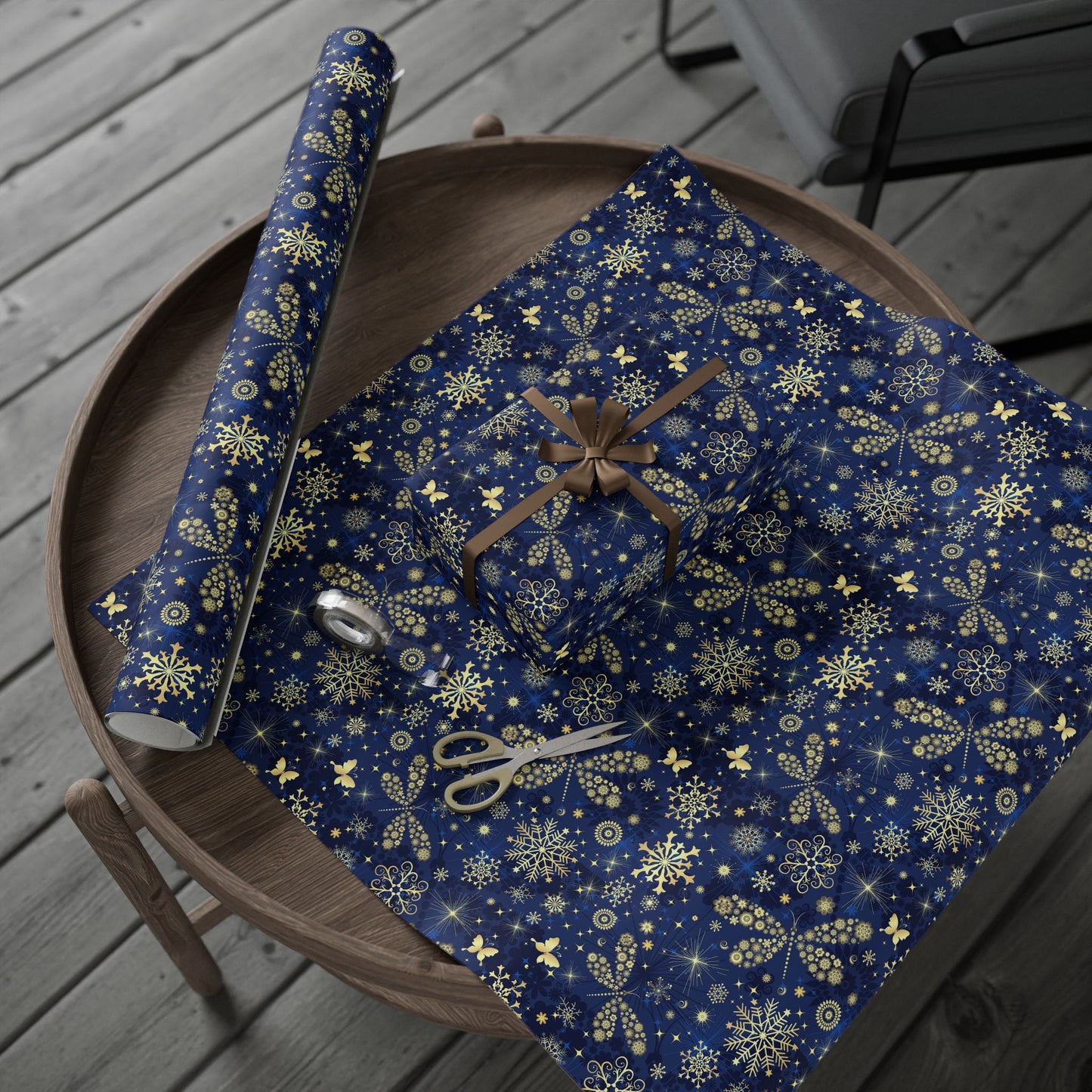 Elegant Holiday Wrapping Paper - Festive Gift Wrap, Christmas, Winter Celebrations, Eco-Friendly, Decorative Packaging