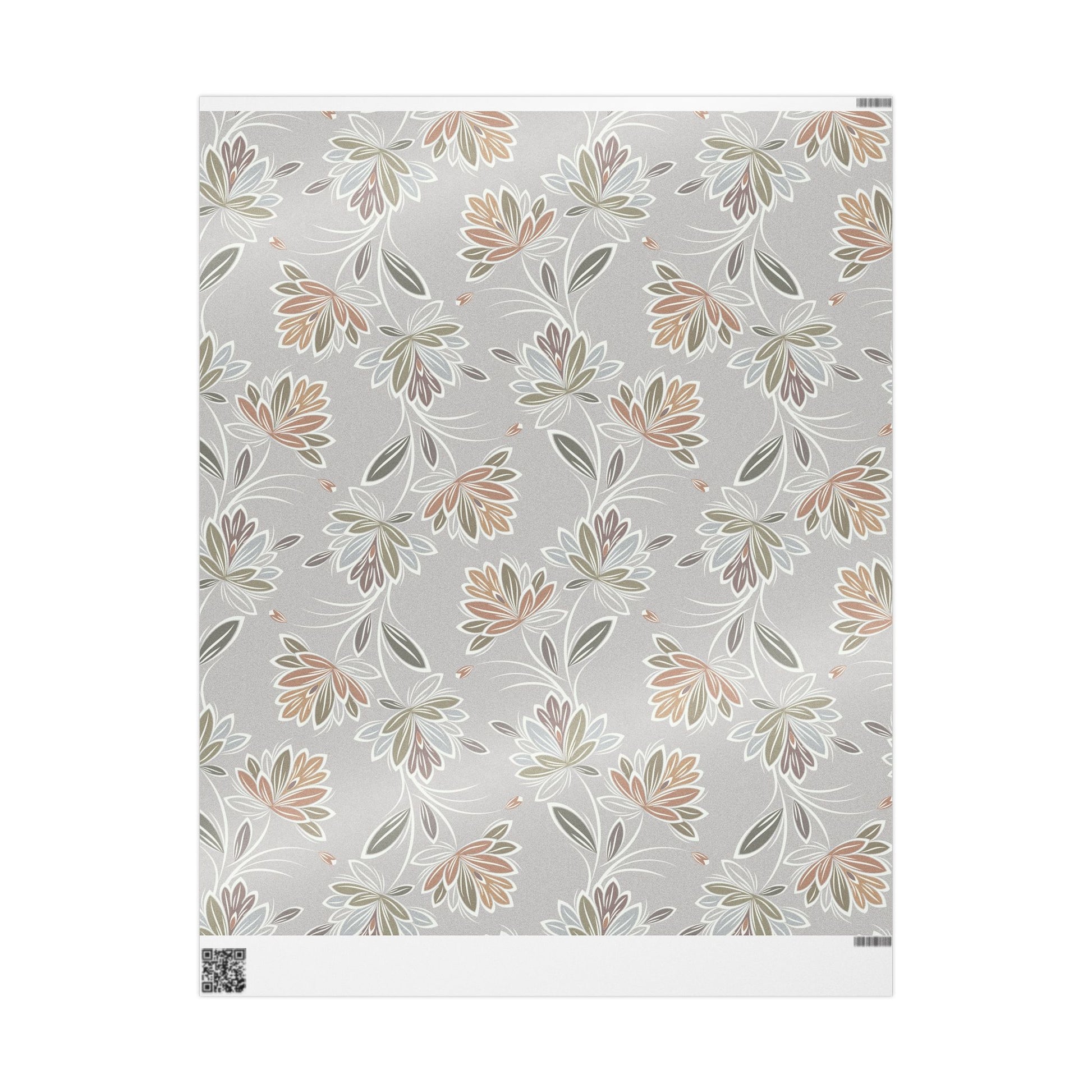 Floral Wrapping Paper - Elegant Gift Wrap for Special Occasions, Eco-Friendly, Birthday, Wedding, Holiday Gifts - aMOOsing Designs