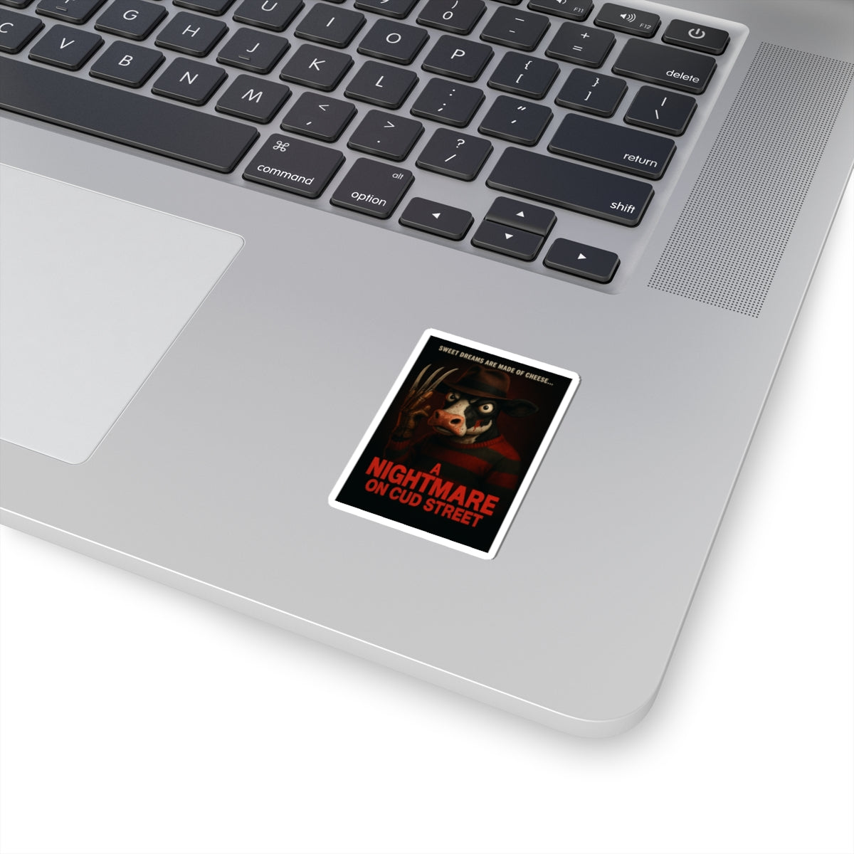 Spooky Cow Kiss-Cut Stickers, Halloween Decor, Fun Cow Stickers, Laptop Stickers, Unique Gift, Quirky Home Accessories