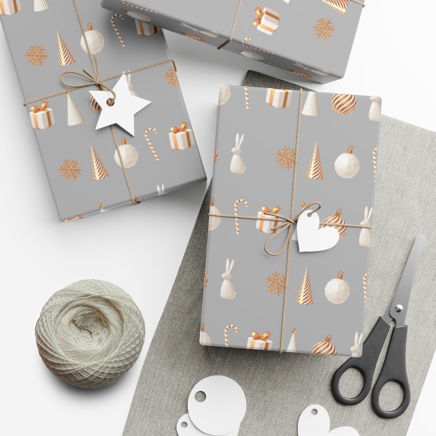 Silver and Gold- Classical, Elegant Gift Wrapping Papers - aMOOsing Designs