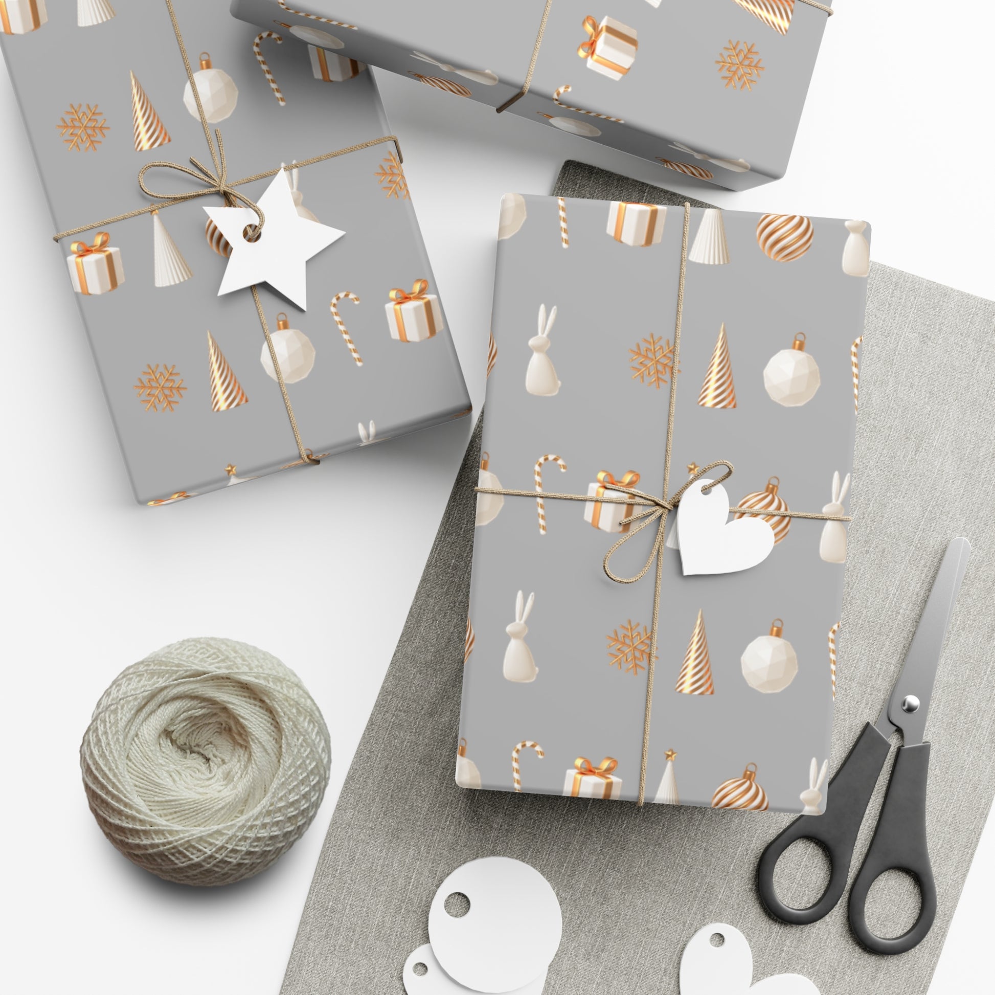 Silver and Gold- Classical, Elegant Gift Wrapping Papers - aMOOsing Designs