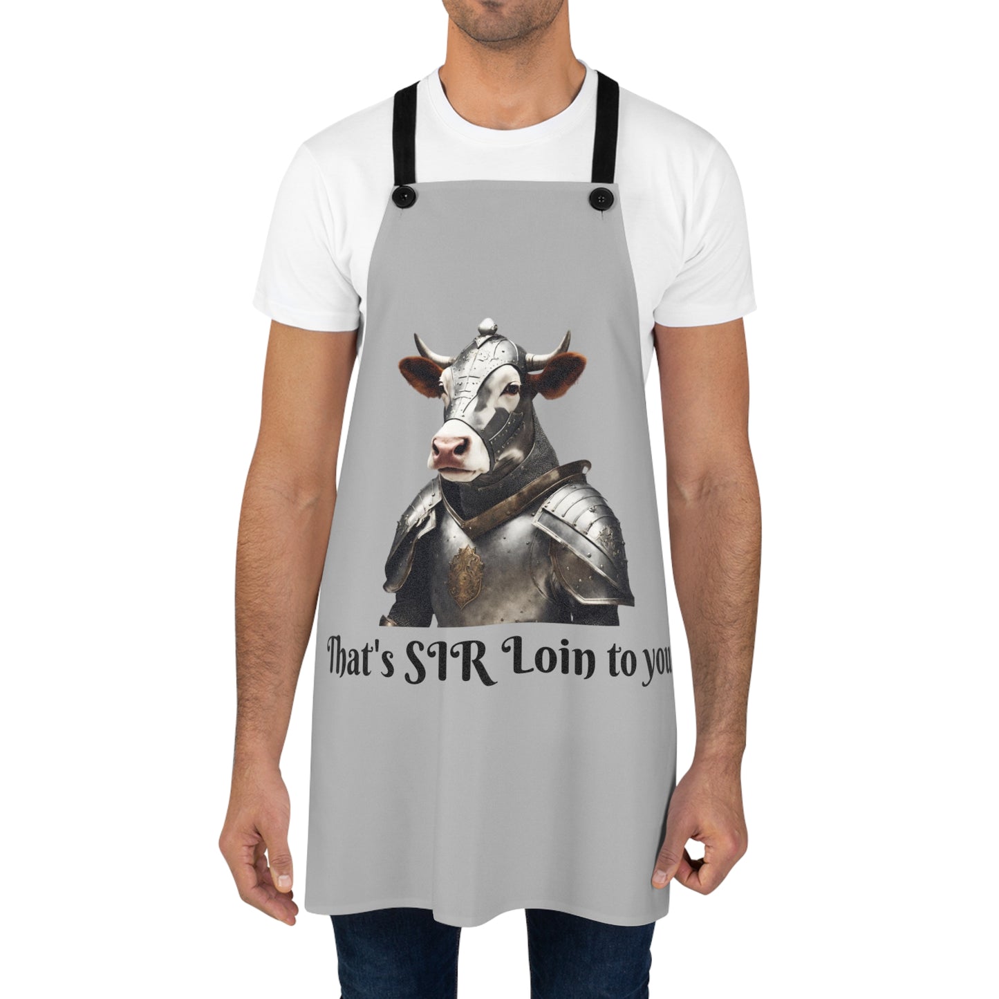 "Sir Loin Cooking Apron – The Noble Knight of the Grill!" 🐄⚔️🔥