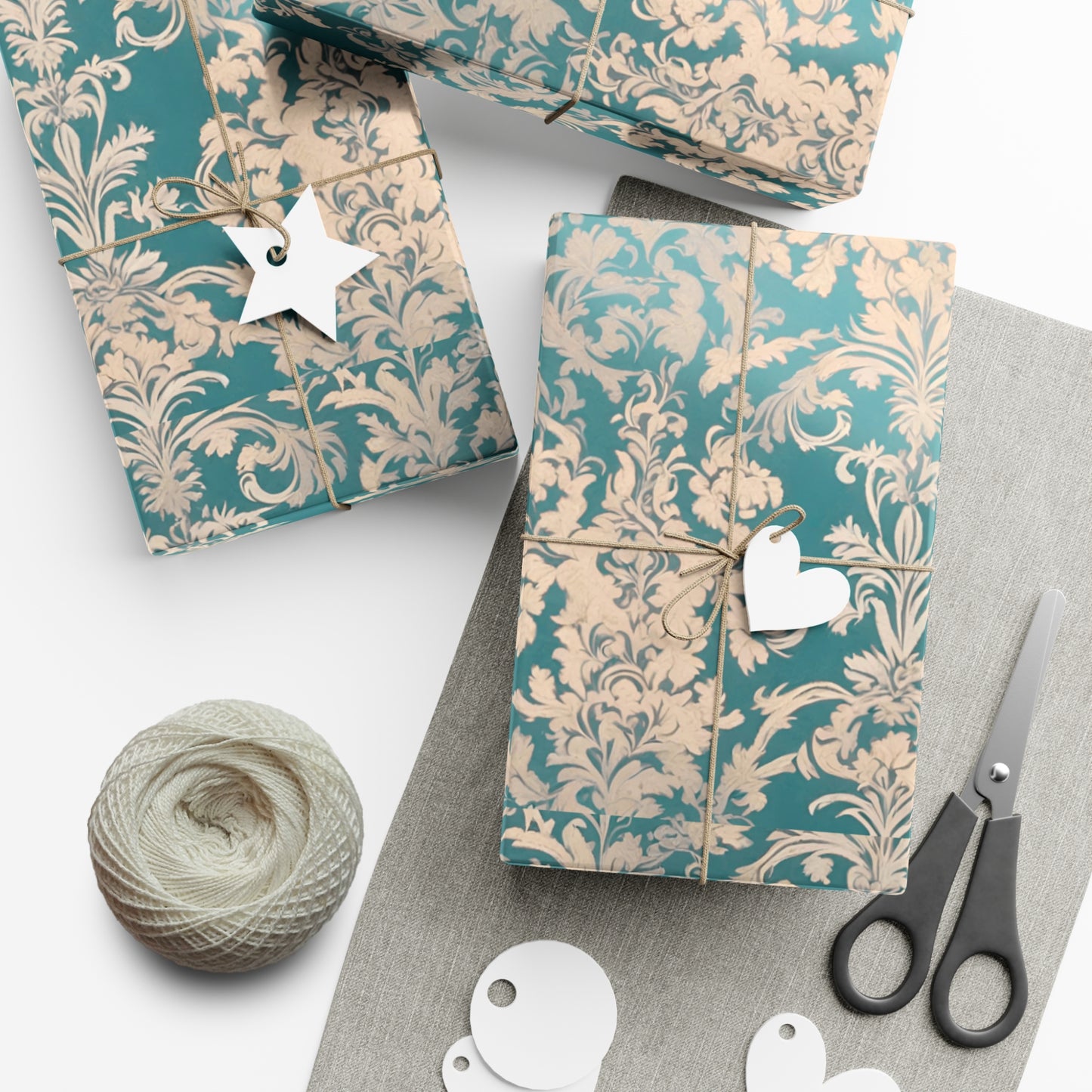 Elegant Floral Gift Wrap Papers, Artisanal Wrapping Paper for Birthdays, Weddings, Holidays, Eco-Friendly Packaging - aMOOsing Designs