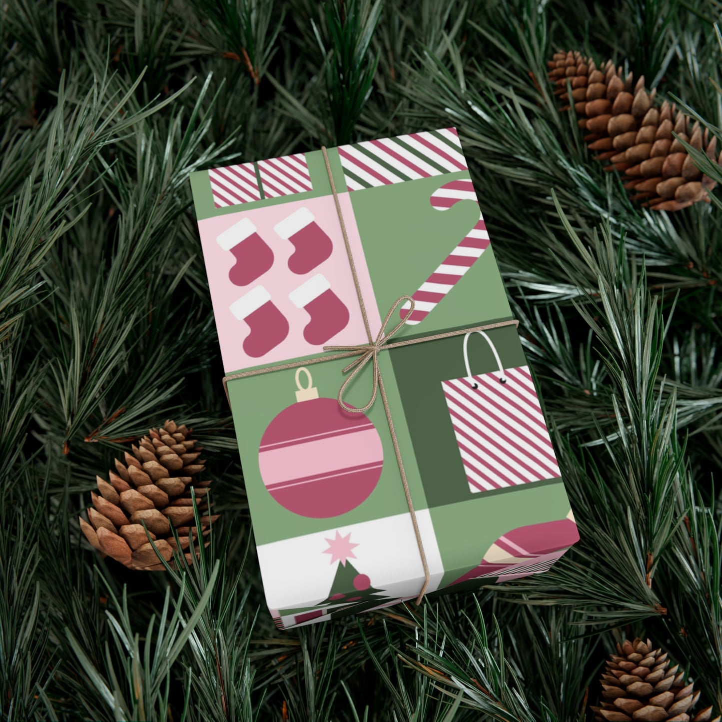Festive Holiday Gift Wrap Papers - Christmas Patterns for Joyful Gifting - aMOOsing Designs