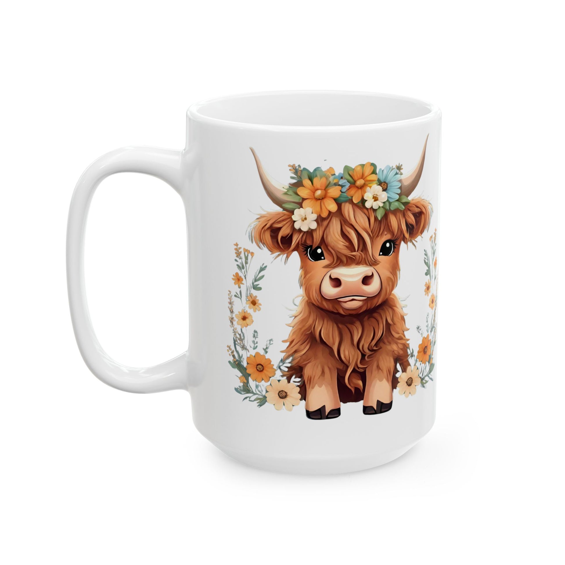 Mug - Udderly Adorable Ceramic Mug (11oz, 15oz) - aMOOsing Designs