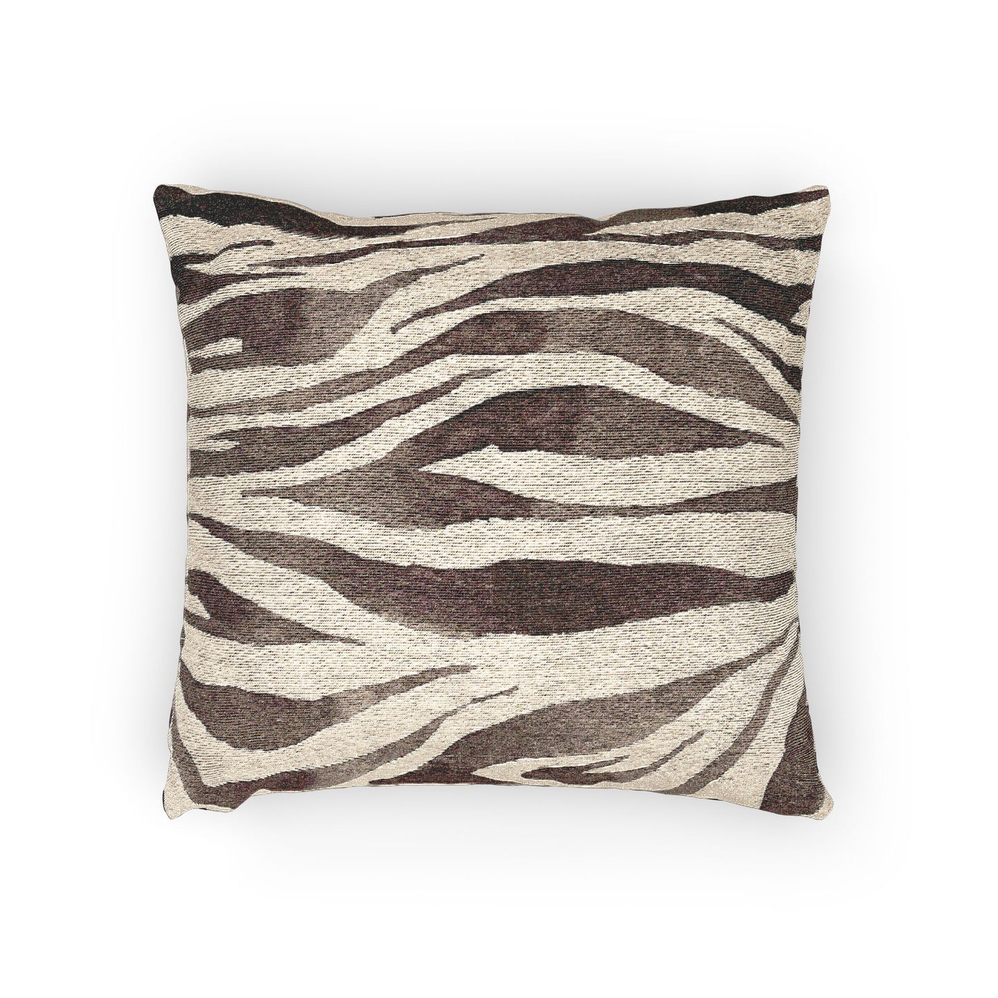 Zebra Print Woven Pillow, Cozy Home Decor, Animal Print Cushion, Modern Living Room Accent, Gift for Wildlife Lovers, Stylish Throw Pillow - aMOOsing Designs
